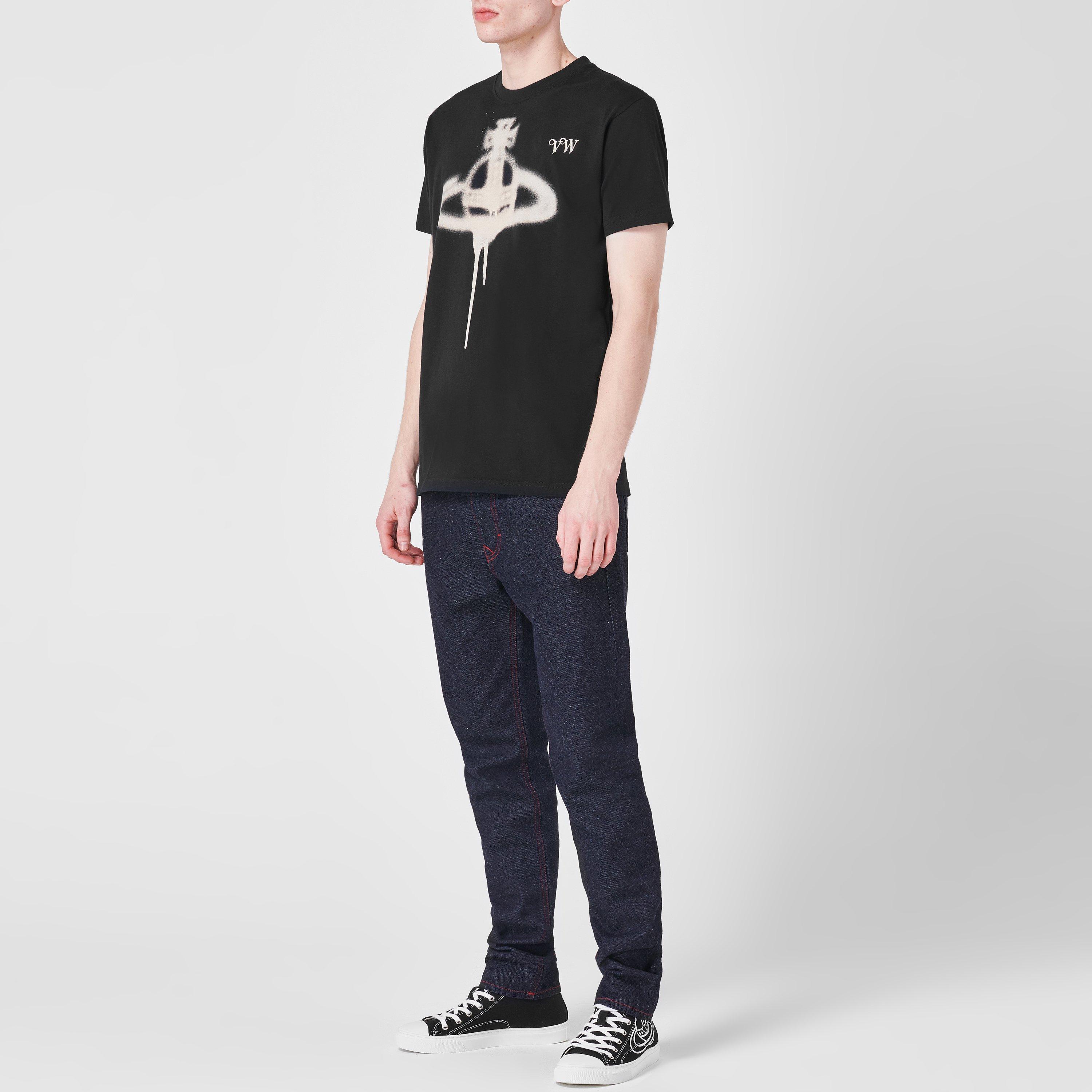 Black - Vivienne Westwood - Spray Orb T Shirt - 3
