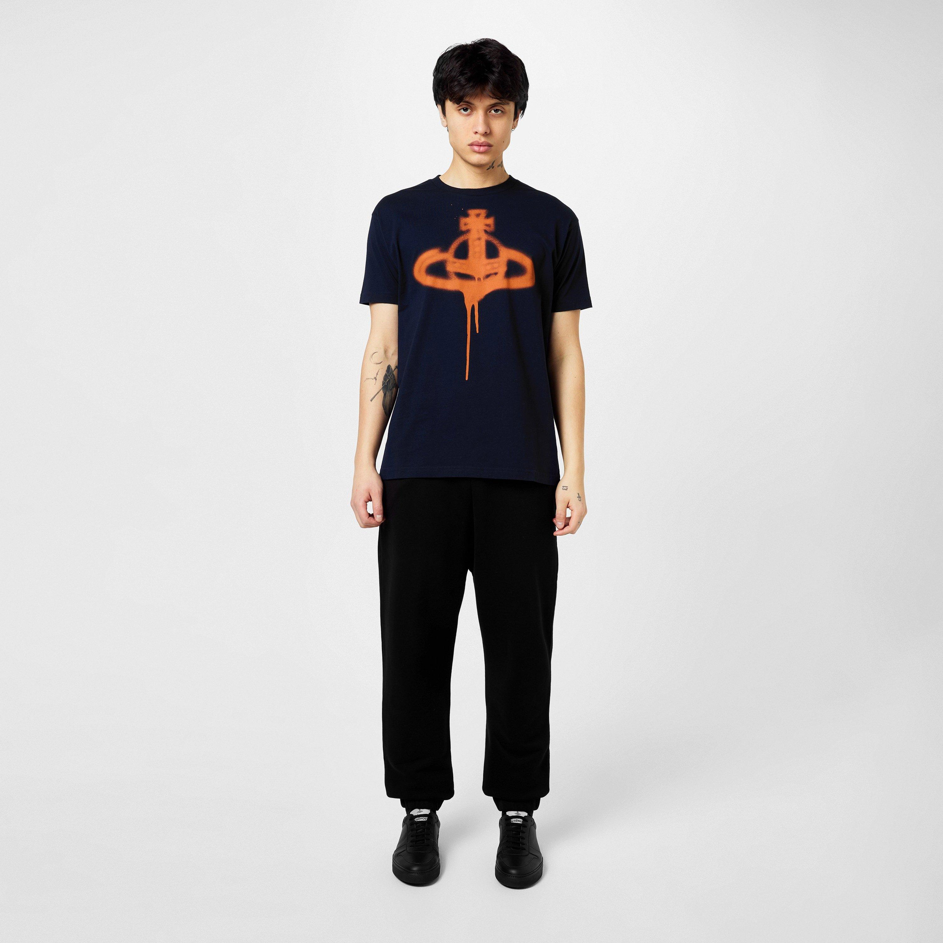 Navy - Vivienne Westwood - Spray Orb T Shirt - 4