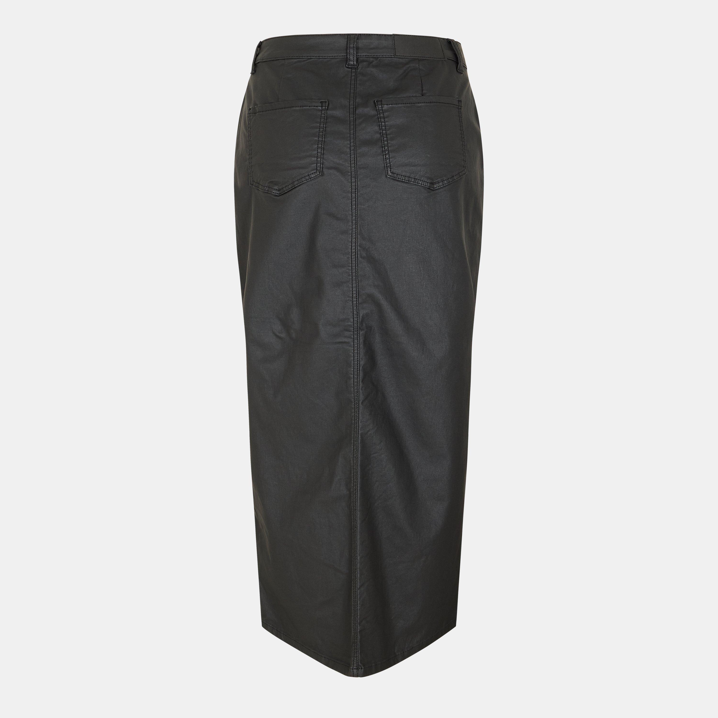 Schwarz - Noisy May - Slit Maxi Skirt - 2