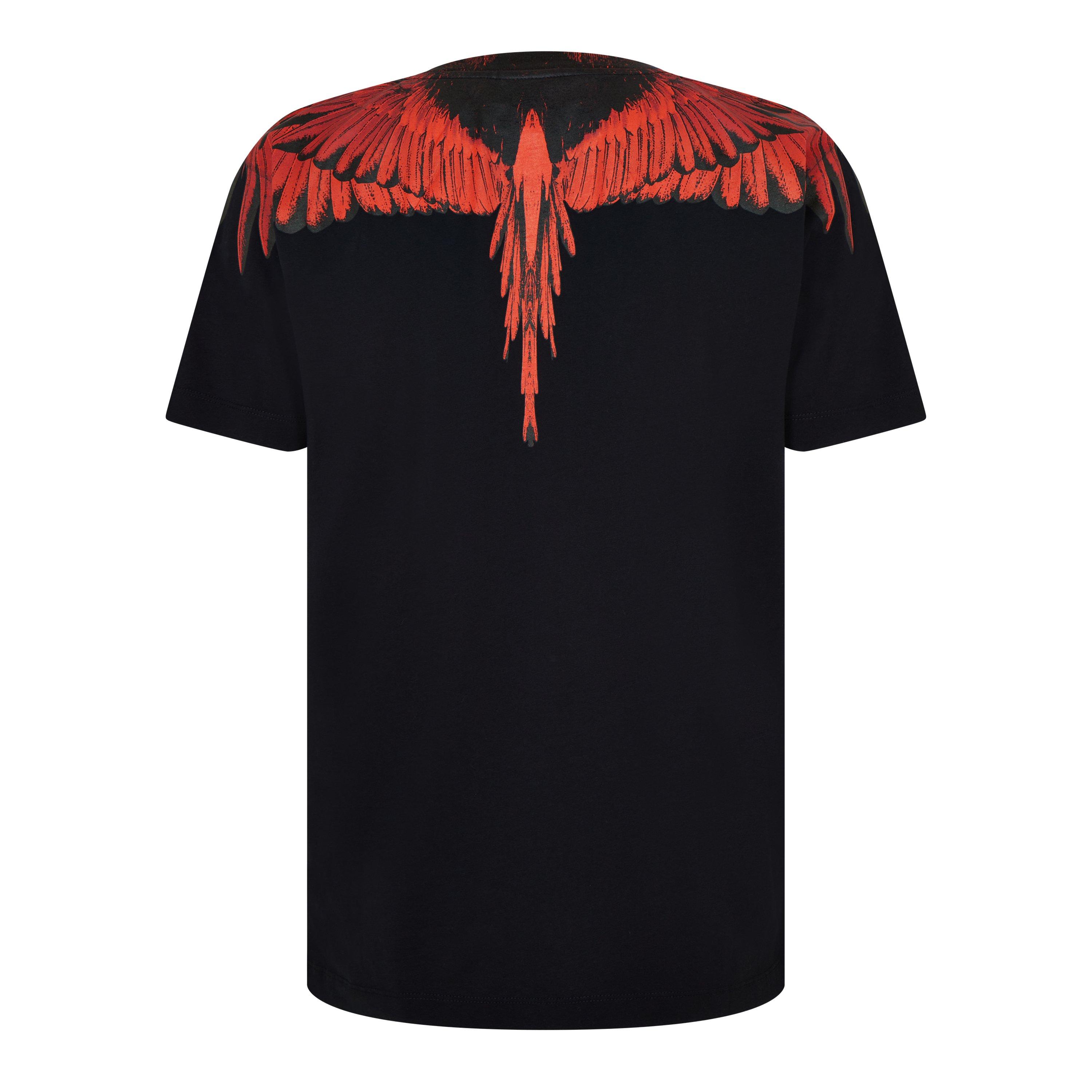 Black/Red - Marcelo Burlon - Icon Wings T-Shirt - 2
