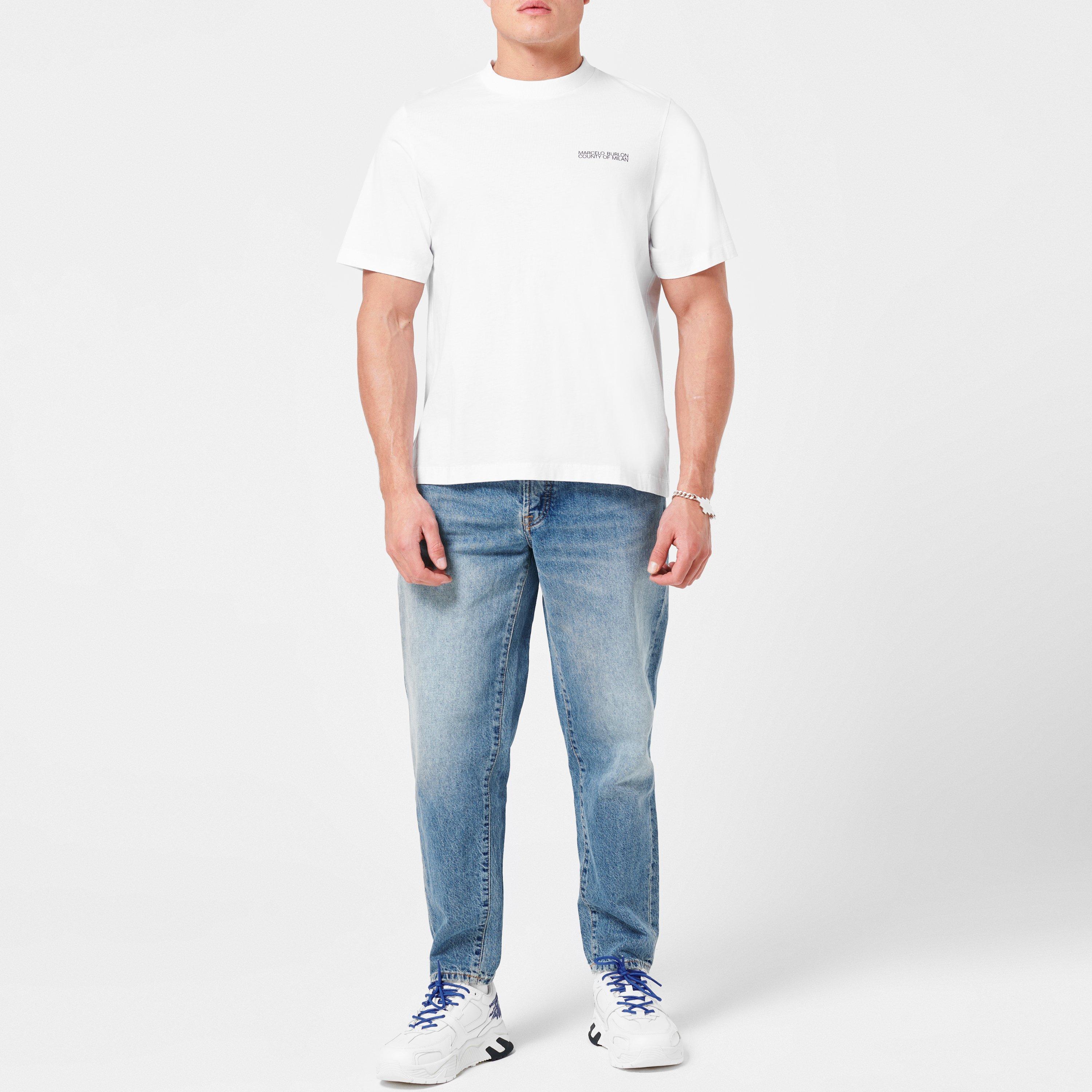 White 0110 - Marcelo Burlon - Cross Over T-Shirt - 2
