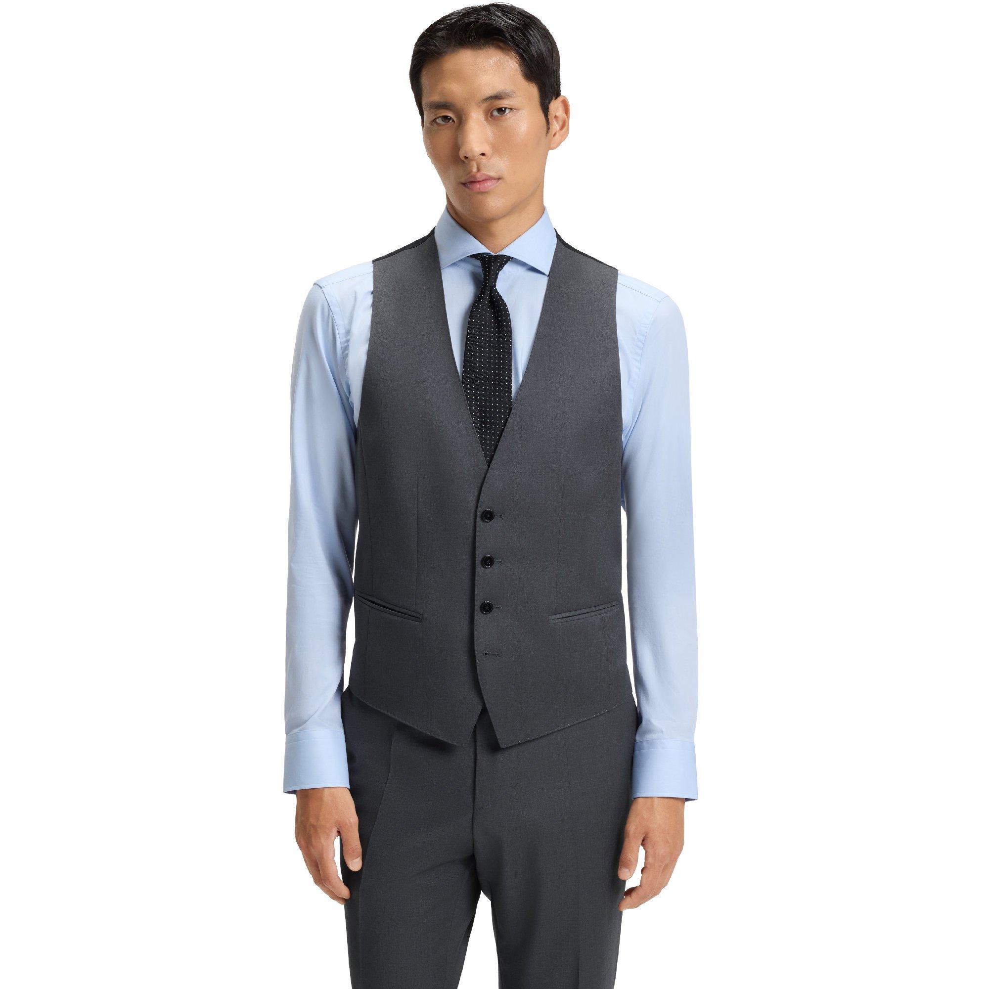 Boss Men's Huge Formal Vest - Dark Grey - 38 (48)