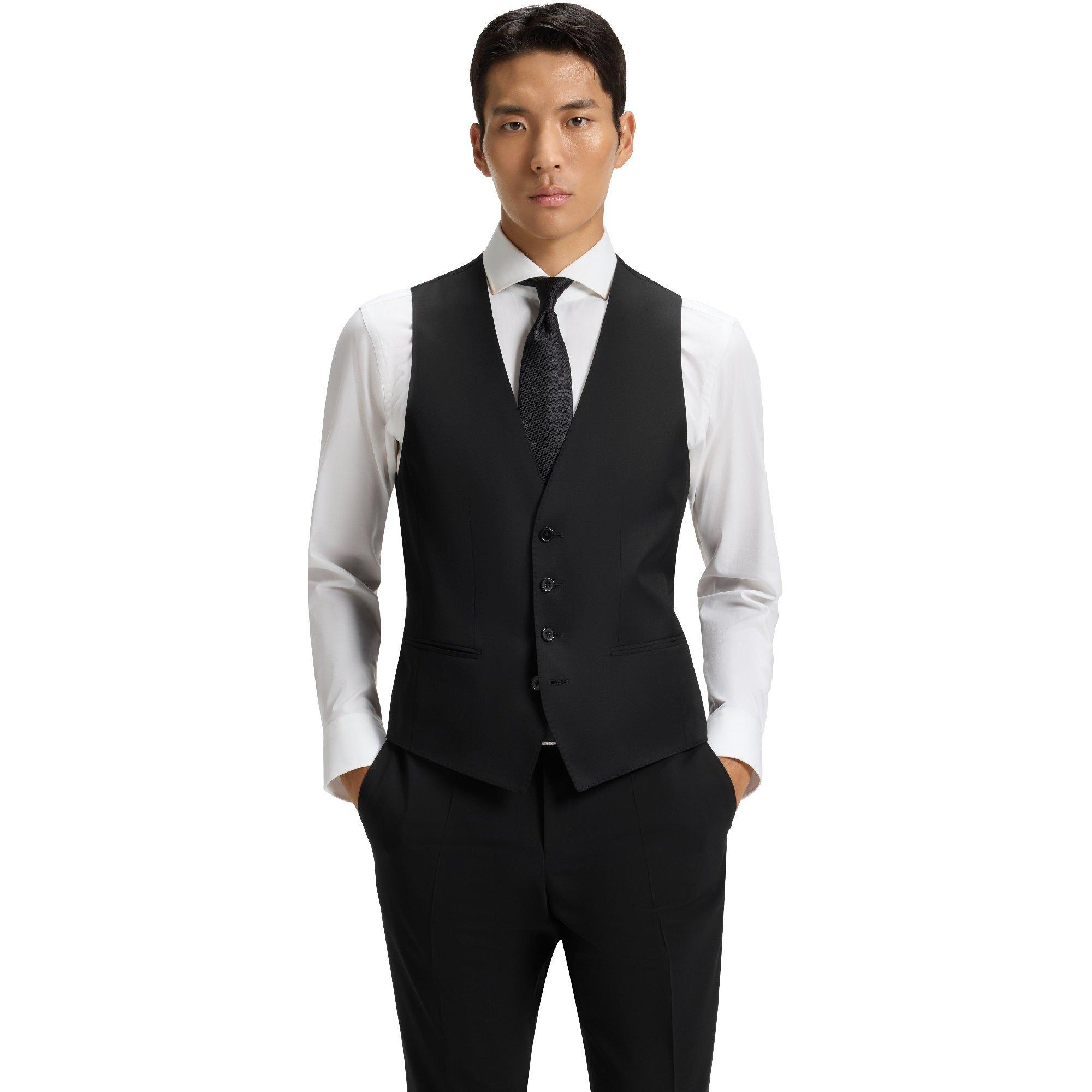 Boss Men's Huge Formal Vest - Black - 38 (48)
