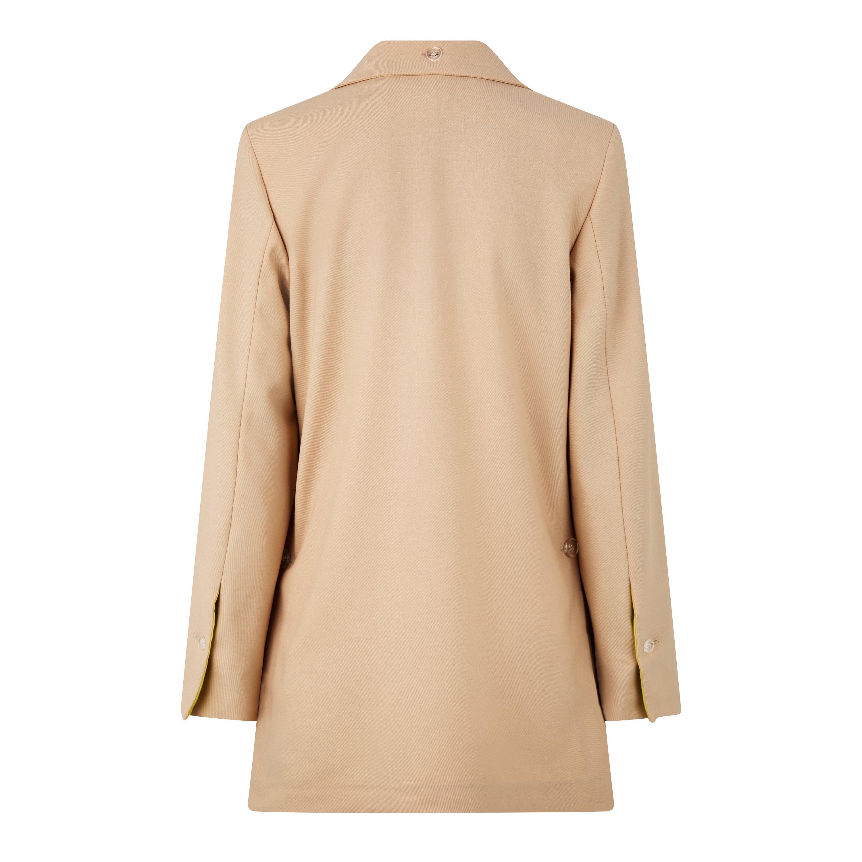 Camel 6200 - Off White - Women's Off-White Active Wool Long Sleeve Standard Fit Blazer - 2