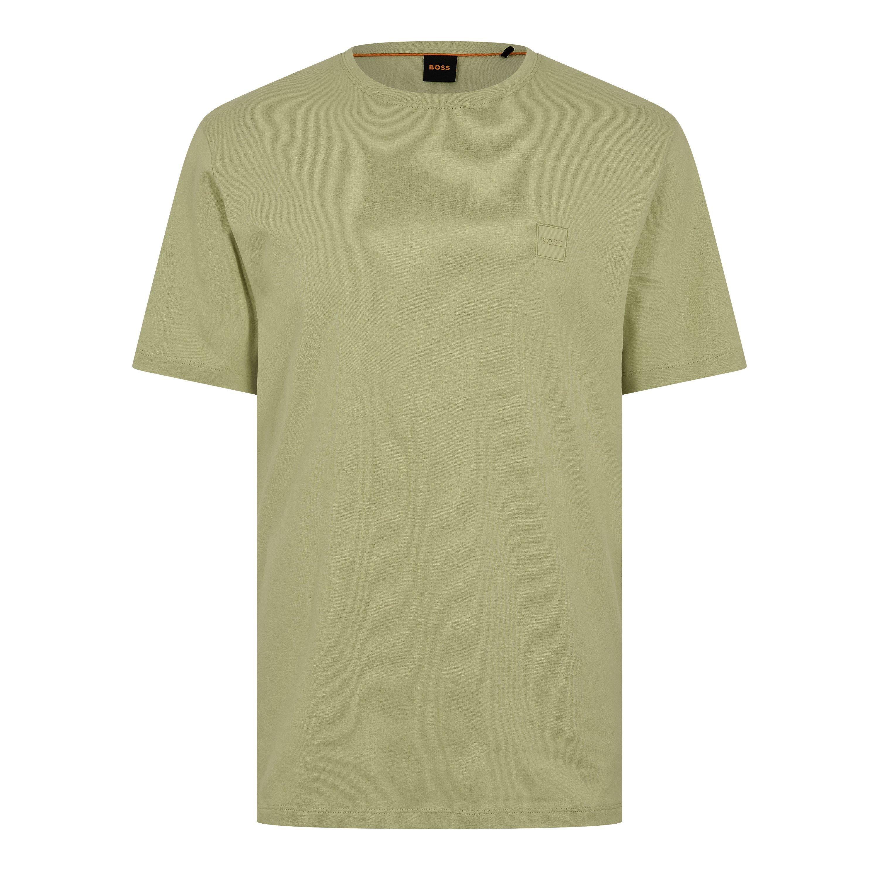 Boss Mens BOSS ORANGE Tales T-Shirt with Logo Patch Premium Cotton - Beige 267 - XL