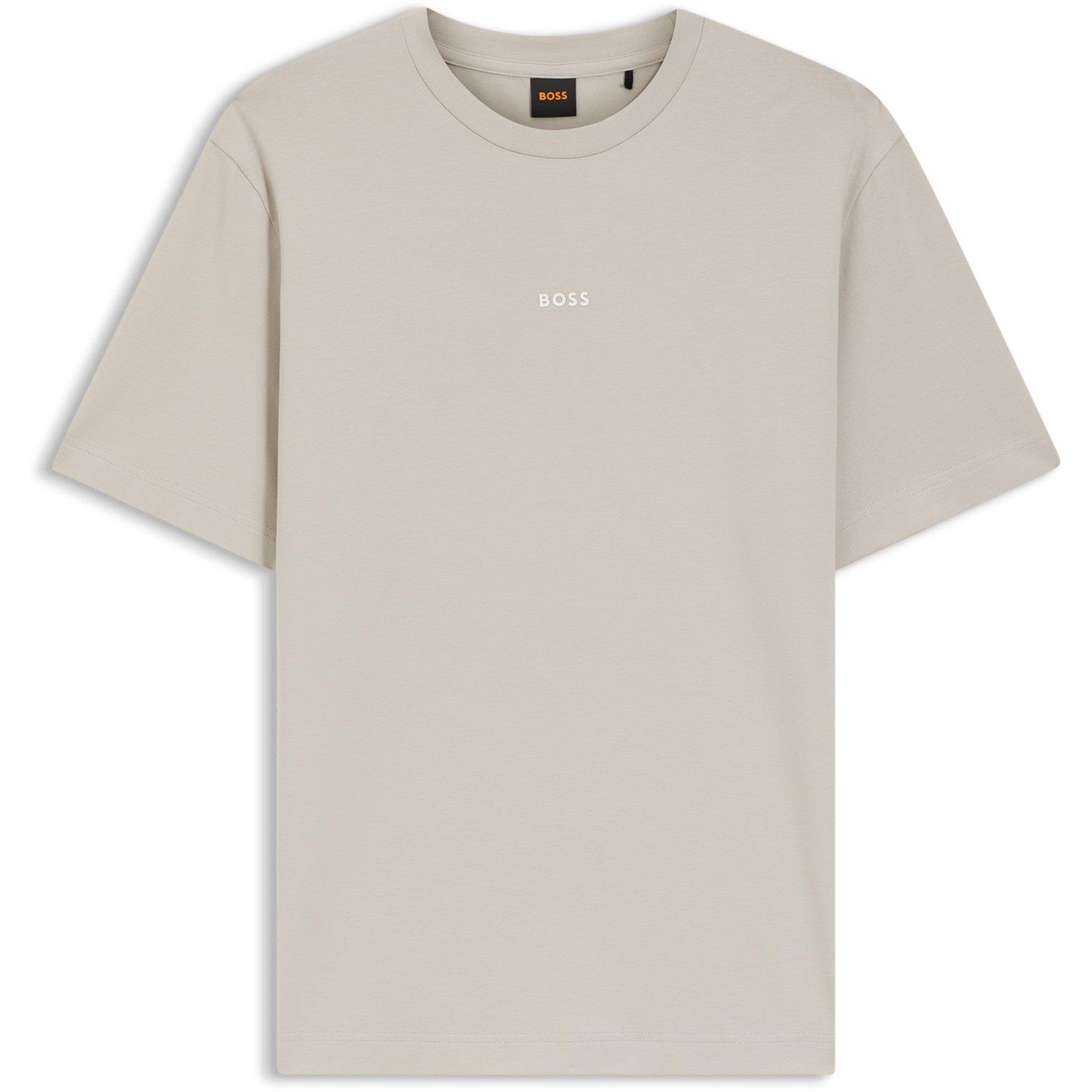 Boss Men's Orange Oversized Tchup T-Shirt With Logo Detail - Grey 070 - 2XL