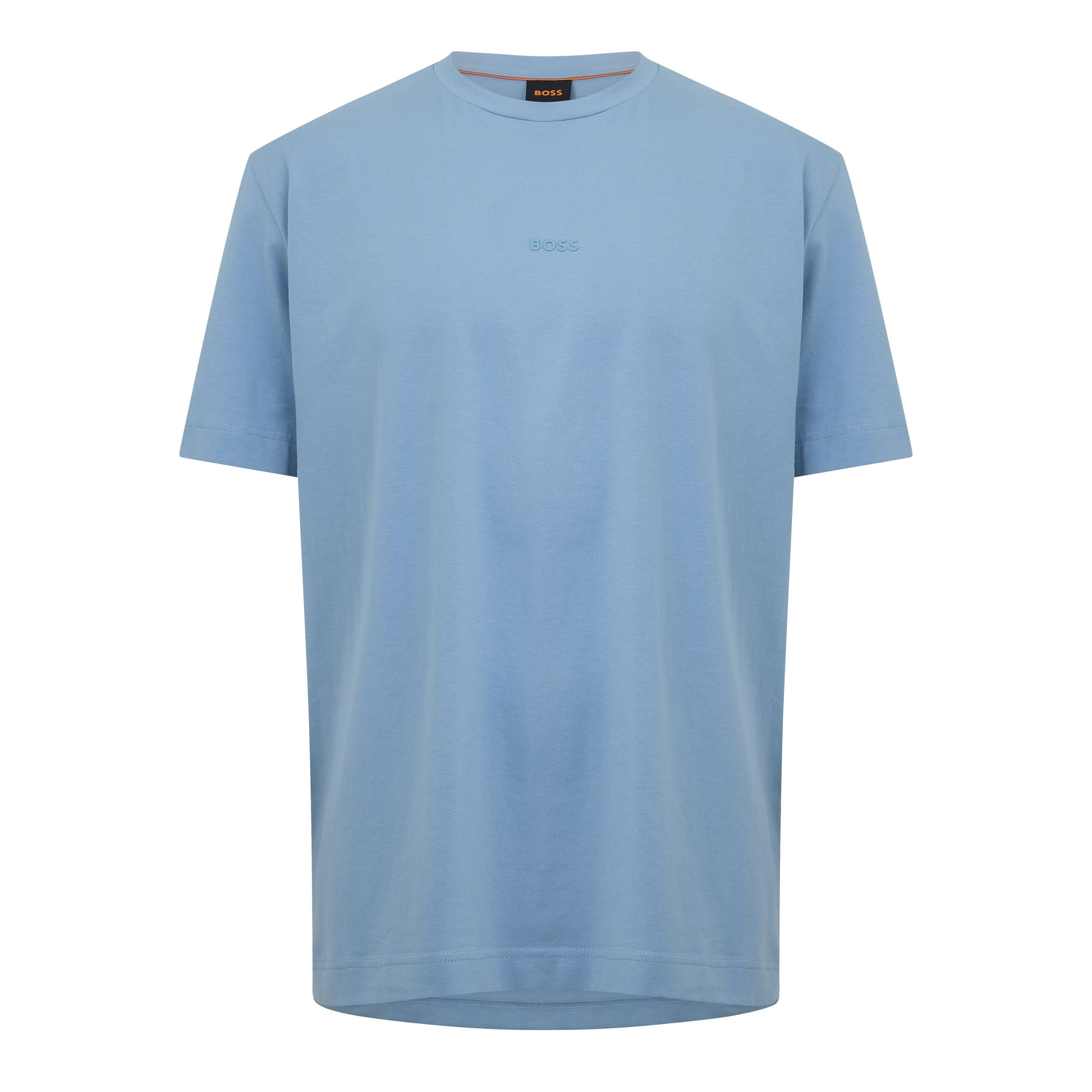 Boss Men's Orange Oversized Tchup T-Shirt With Logo Detail - Blue 458 - S
