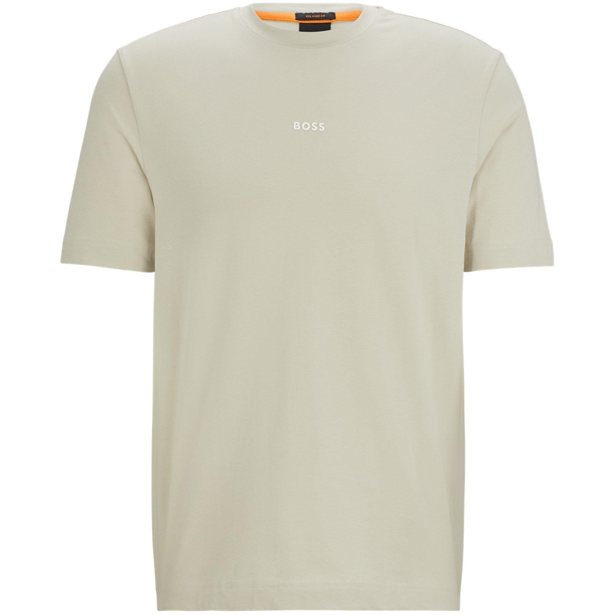 Boss Men's Orange Oversized Tchup T-Shirt With Logo Detail - Beige 271 - S