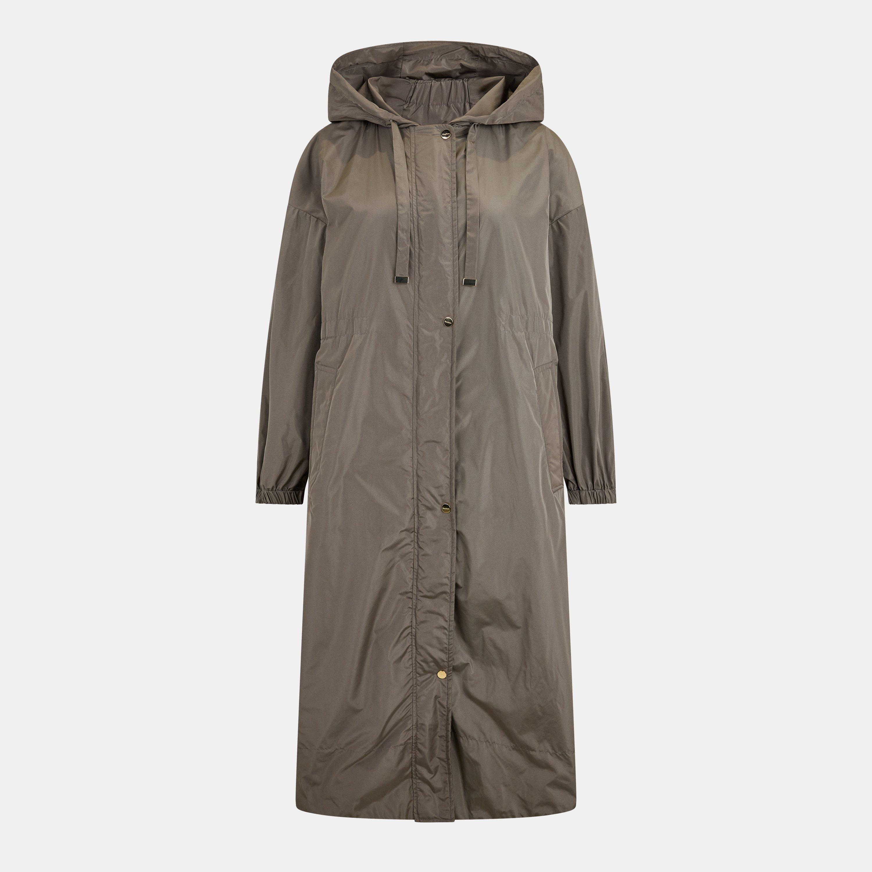 Max Mara Women's Teodoro Cotton Hooded Long Sleeve Belted Trench