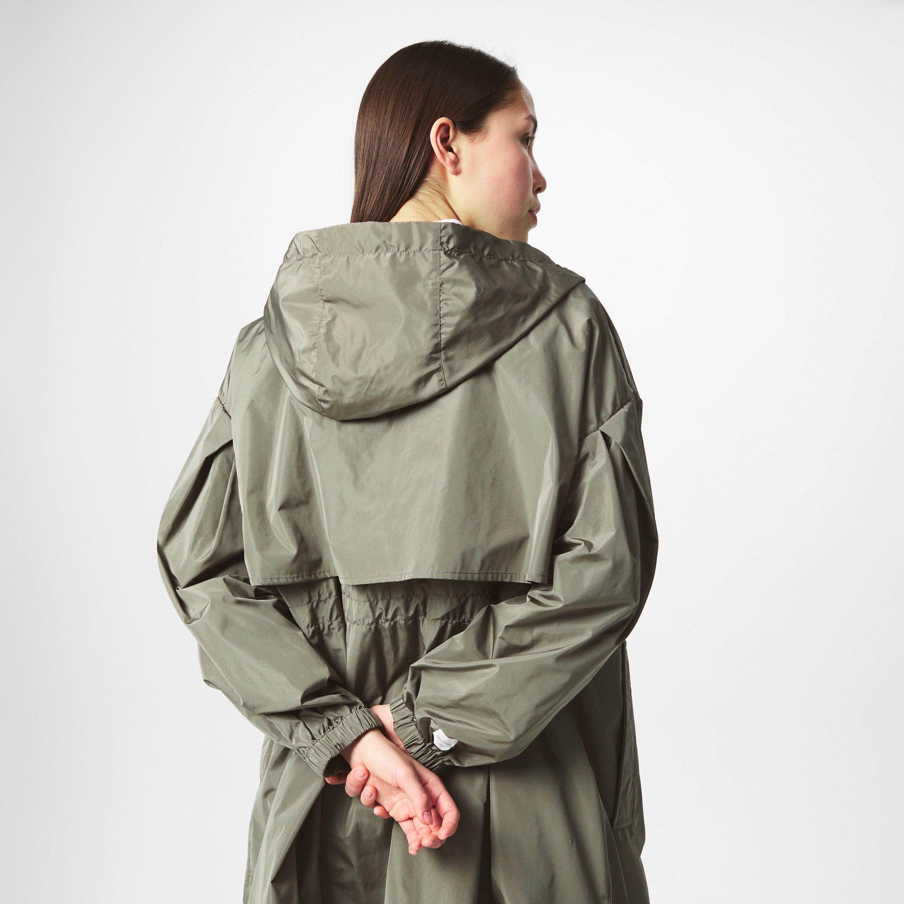 Clay - Max Mara - Women's Teodoro Cotton Hooded Long Sleeve Belted Trench Coat - 4