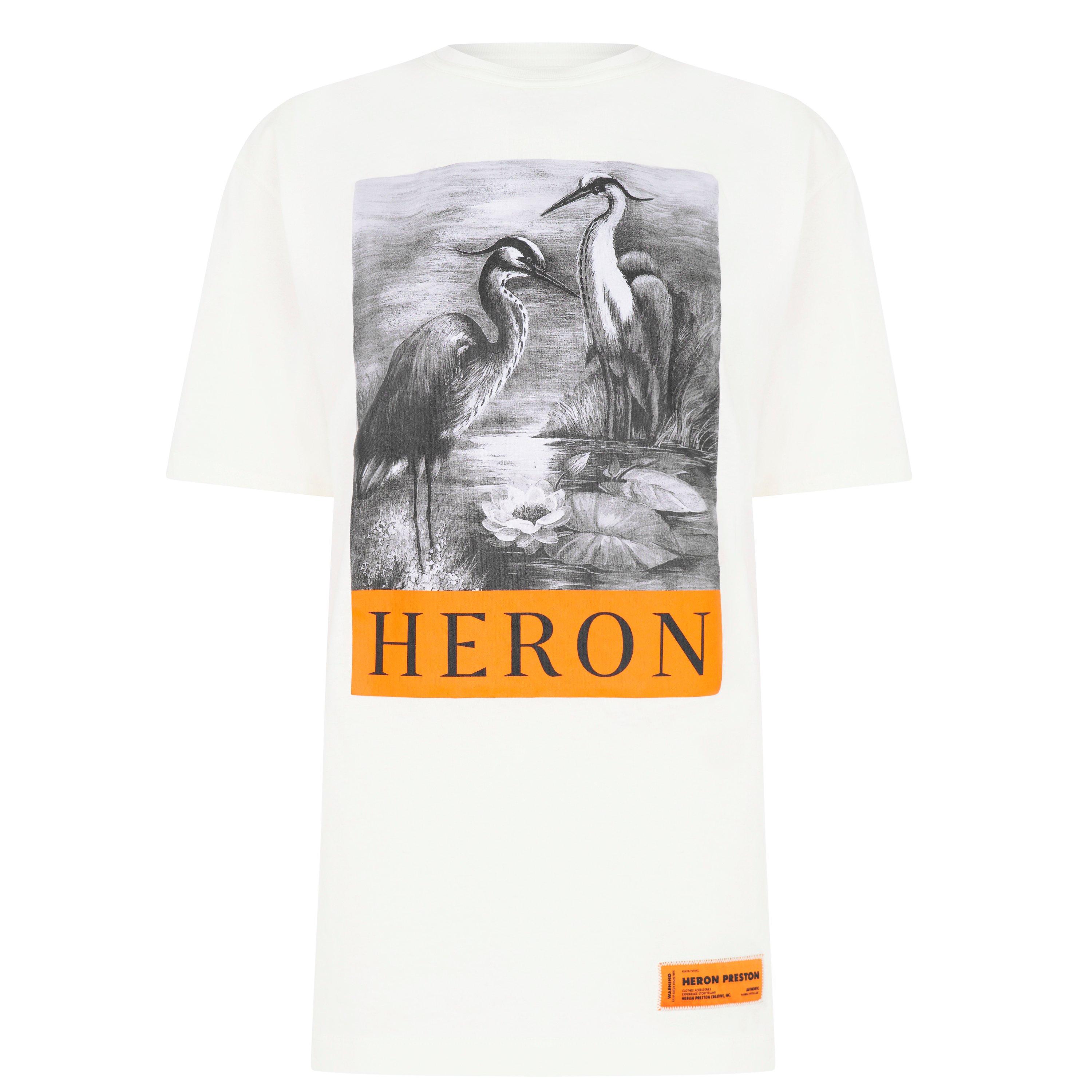 White/Blk 0110 - Heron Preston - Oversized Logo T Shirt - 5