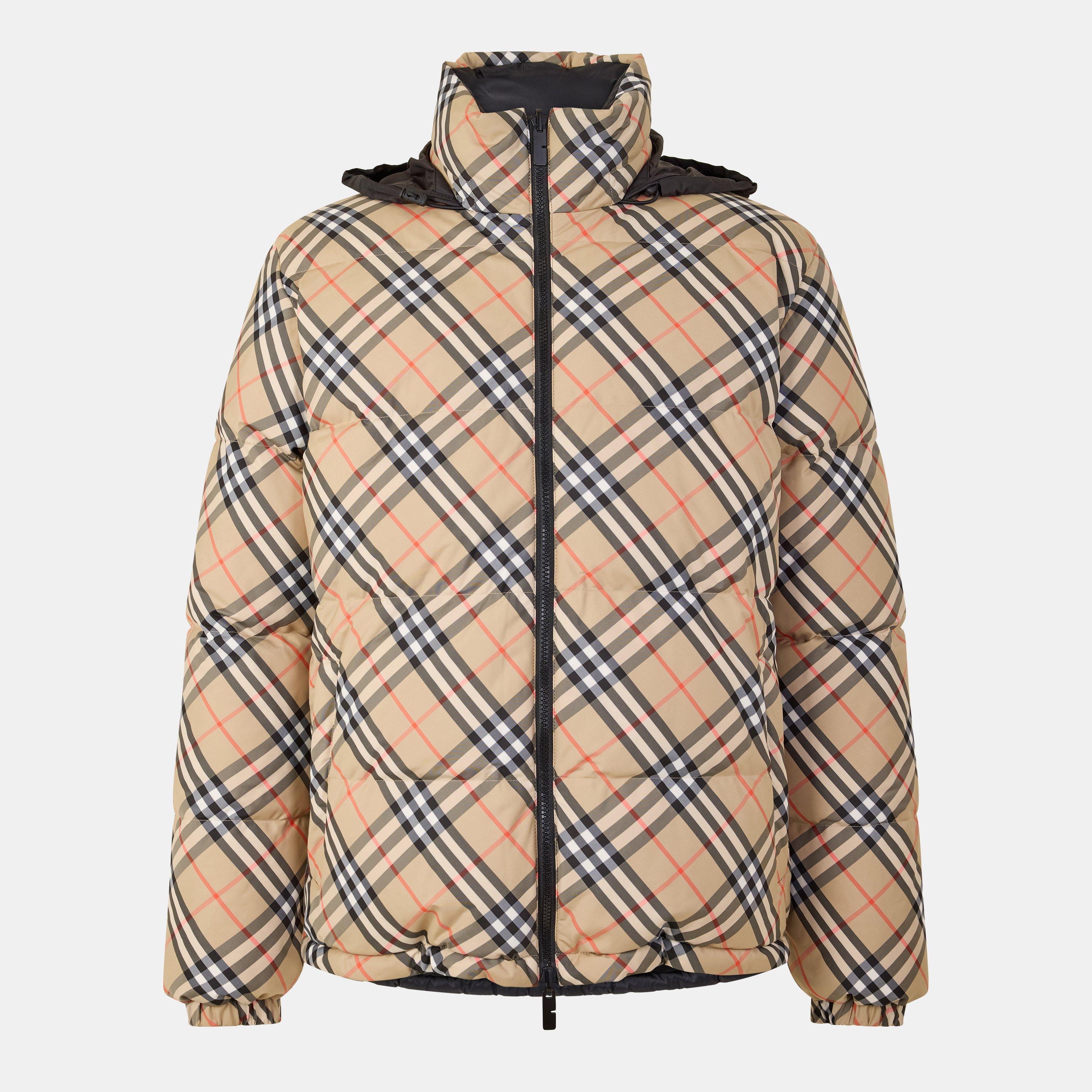 Sand - Burberry - Men's Quilted Medium Puffer Jacket - 1