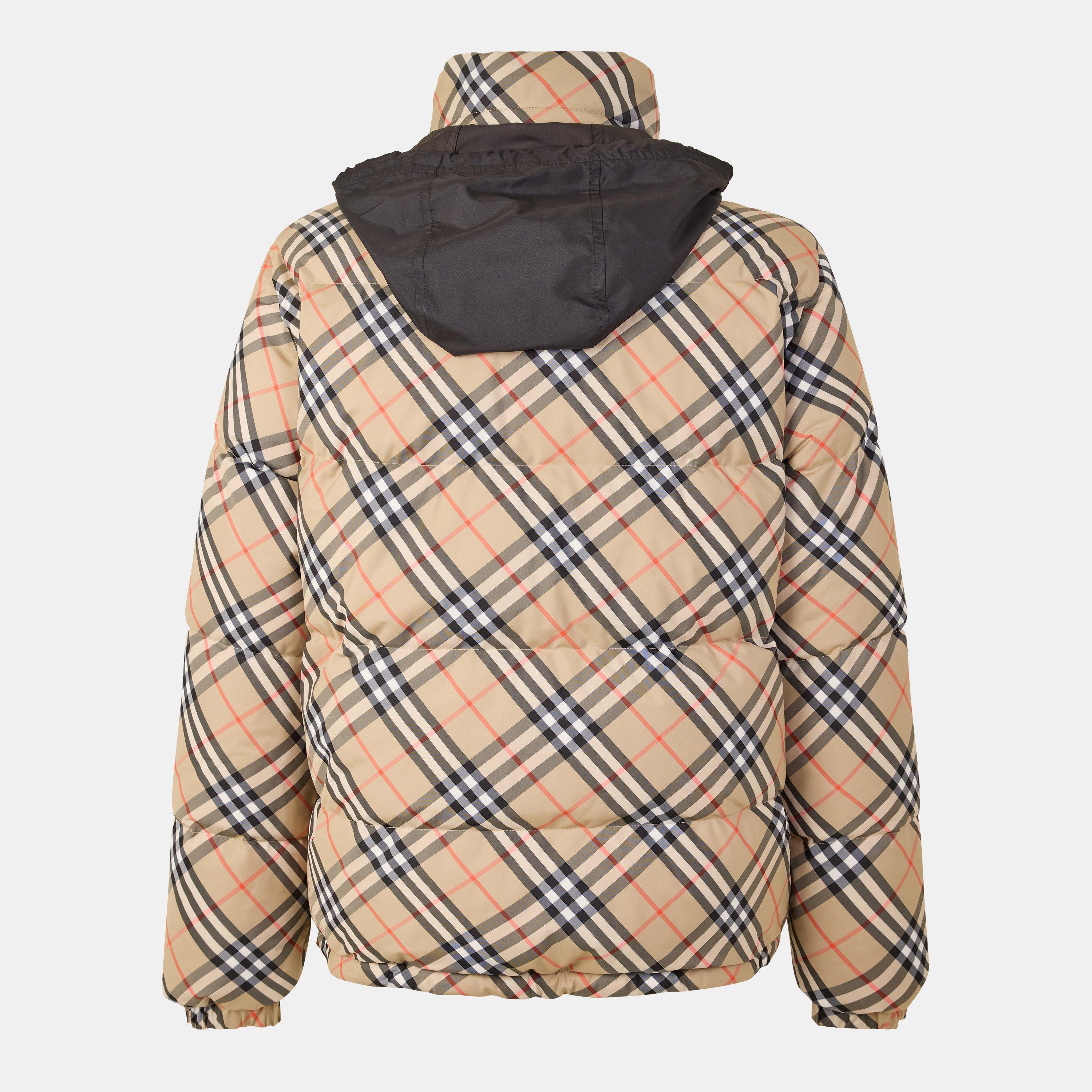 Sand - Burberry - Men's  Quilted Medium Puffer Jacket - 2