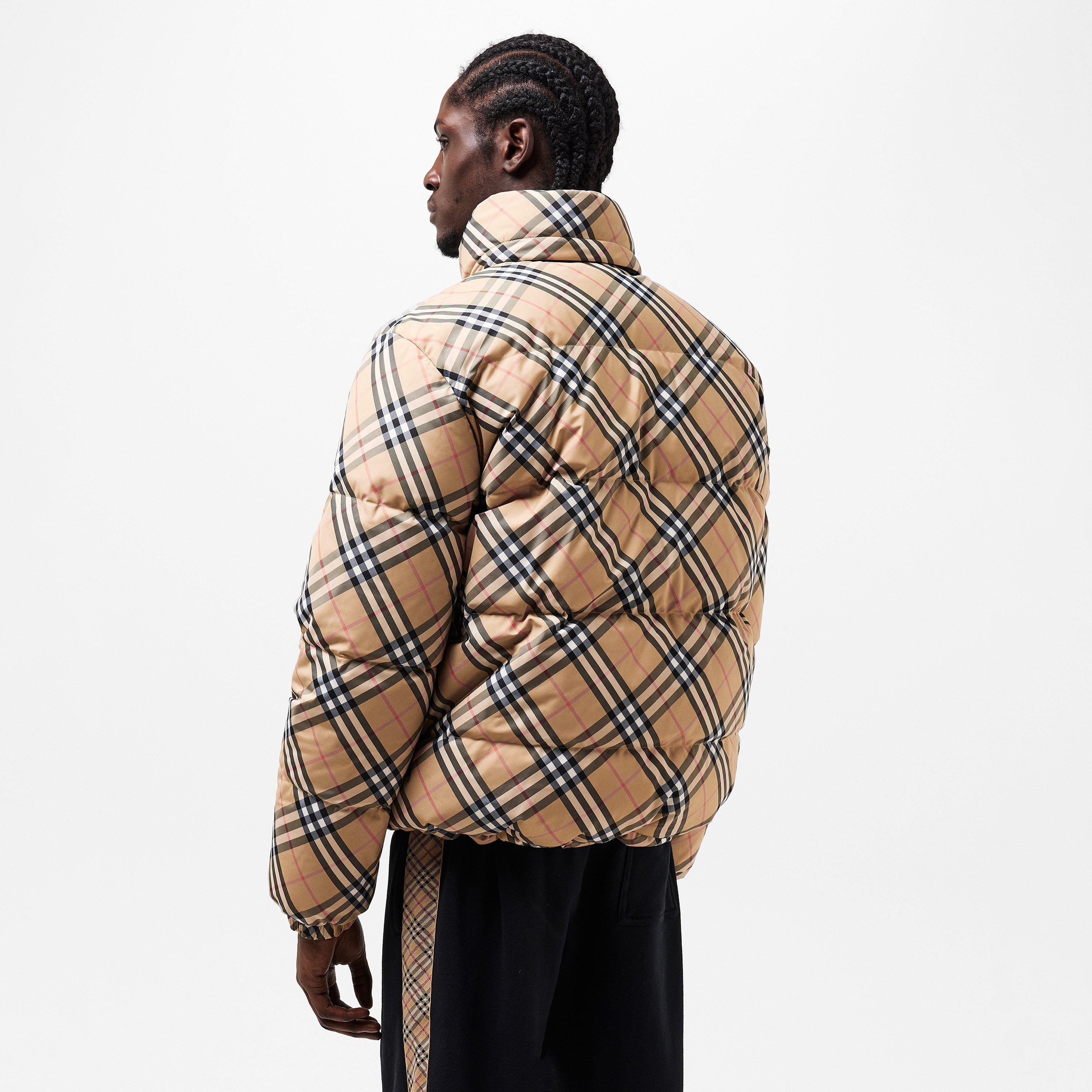 Sand - Burberry - Men's  Quilted Medium Puffer Jacket - 4