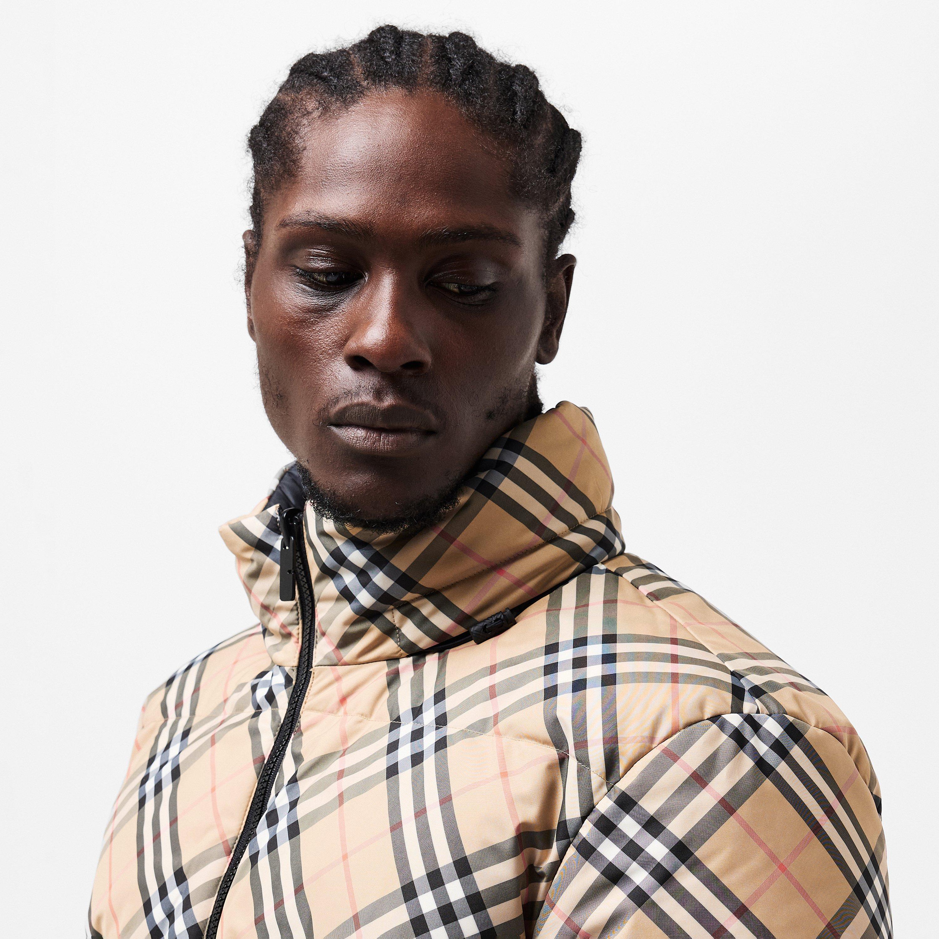 Sand - Burberry - Men's  Quilted Medium Puffer Jacket - 5