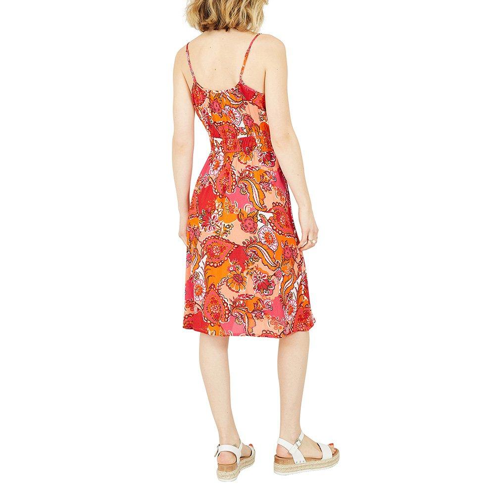 Multi - Yumi - Women's Pink Paisley Slip Dress - 4