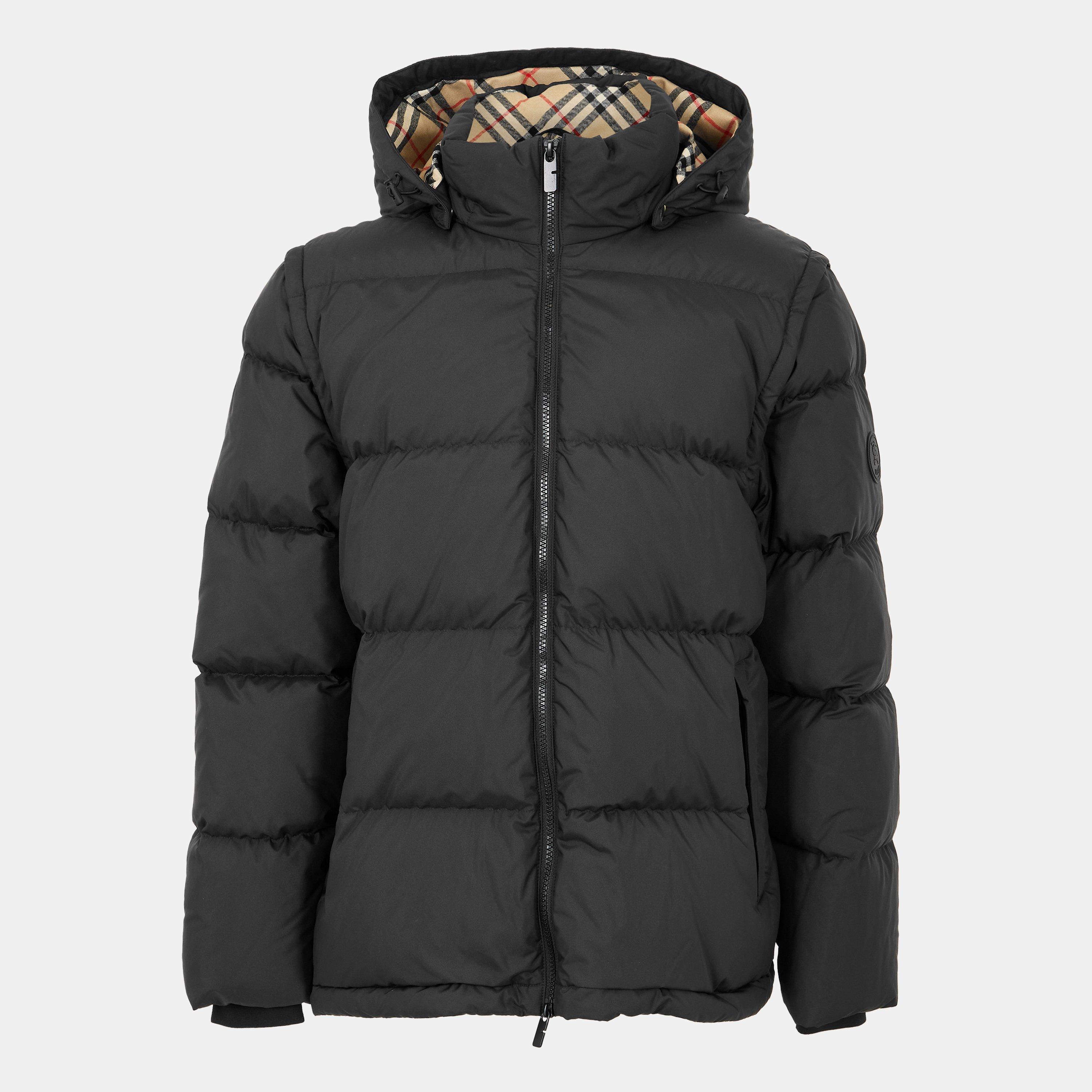 Black - Burberry - Men's Bideford Medium Puffer Jacket - 1