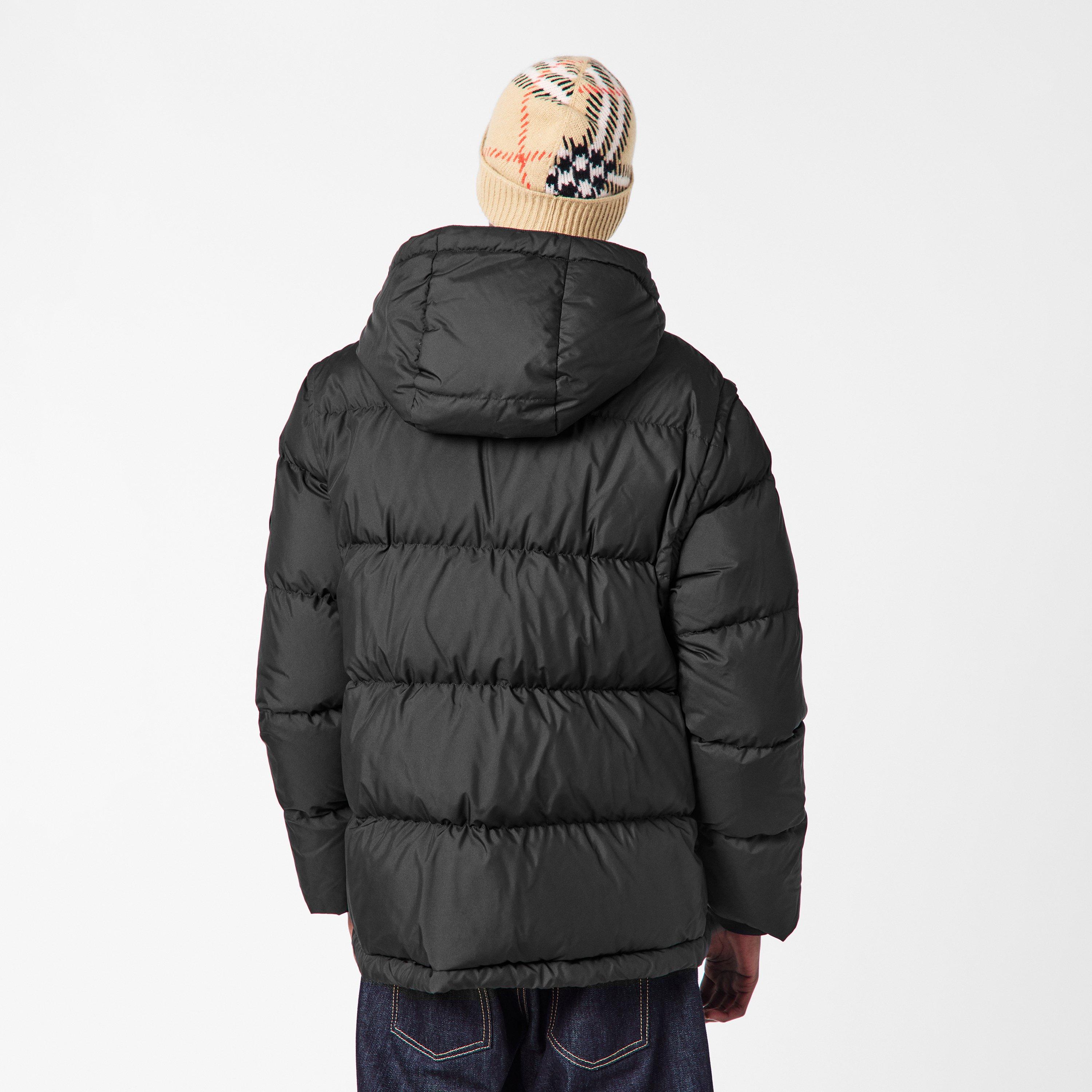 Black - Burberry - Men's Bideford Medium Puffer Jacket - 4