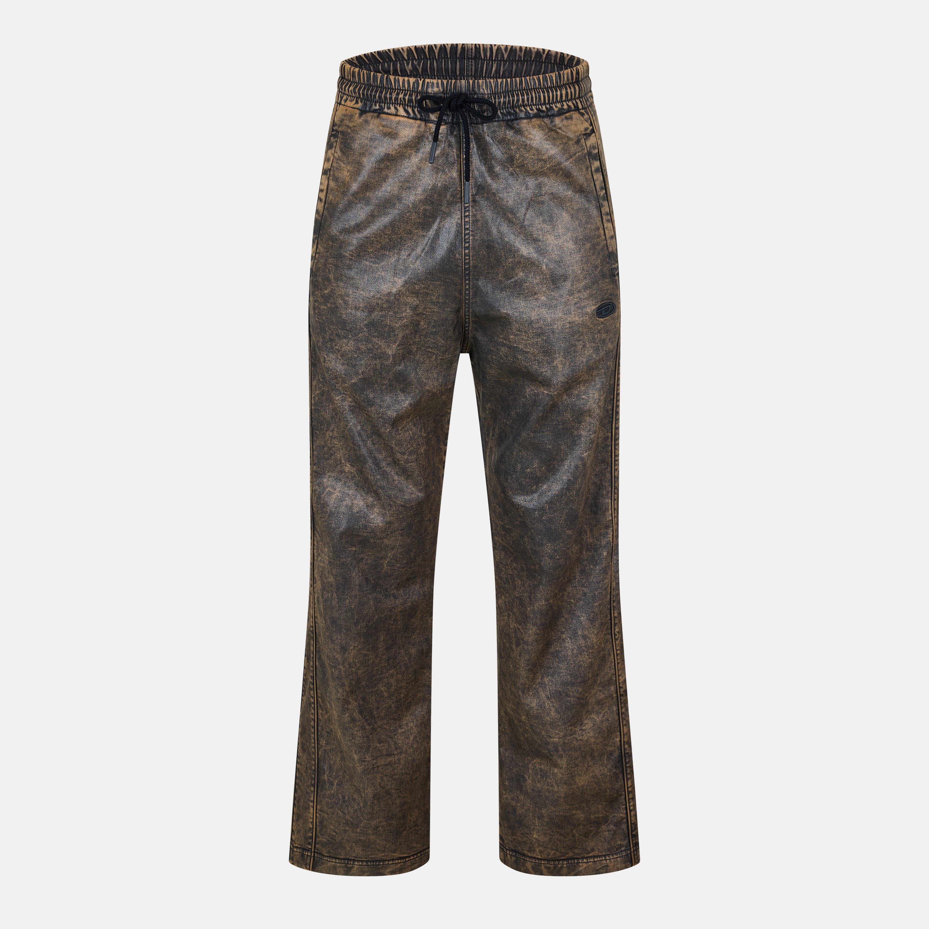 Diesel  Adults Relaxed Fit Wide Leg Jeans - Black/Grey Denm - XS