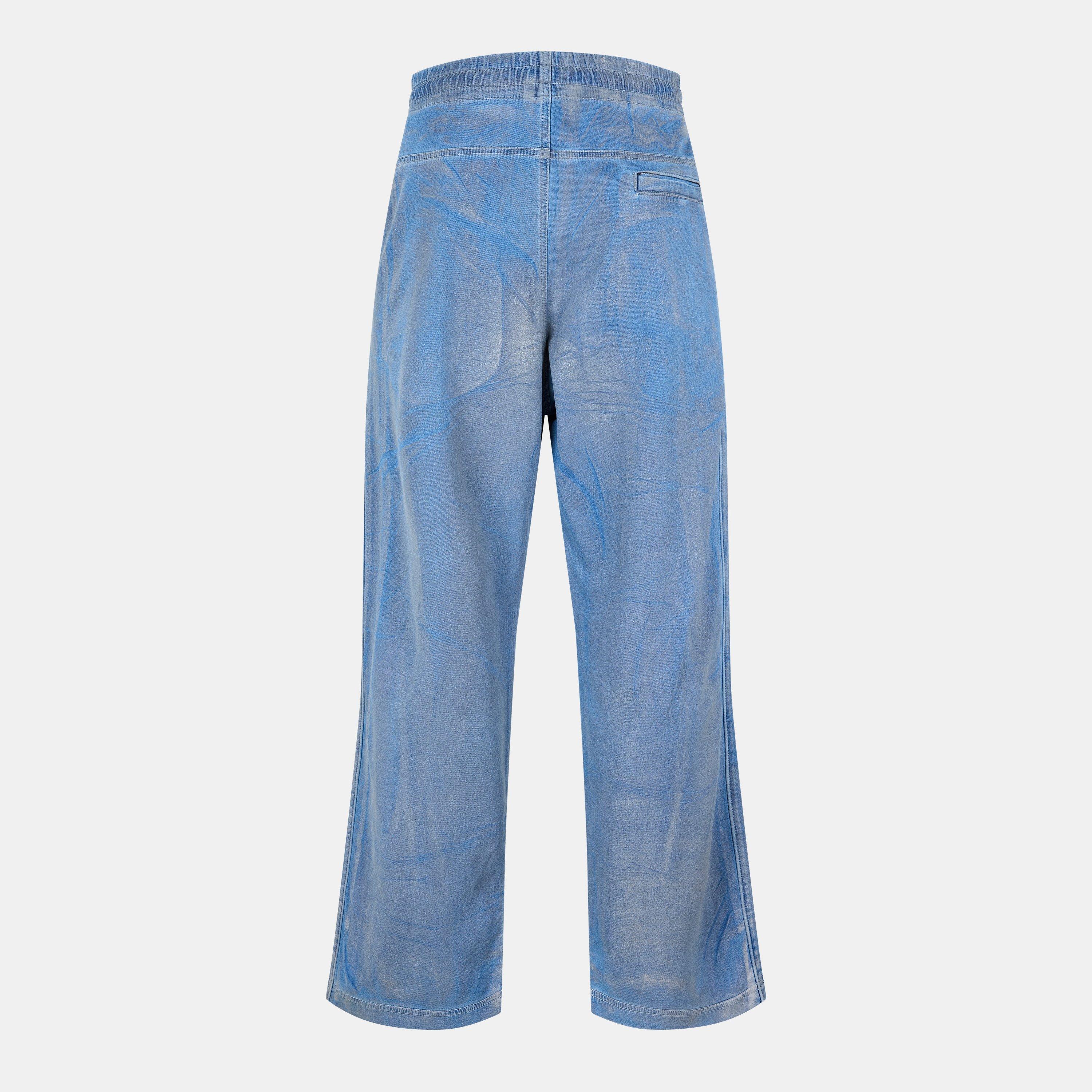 Blue Denim - Diesel - Unisex Adults Wide Leg Jeans - 2