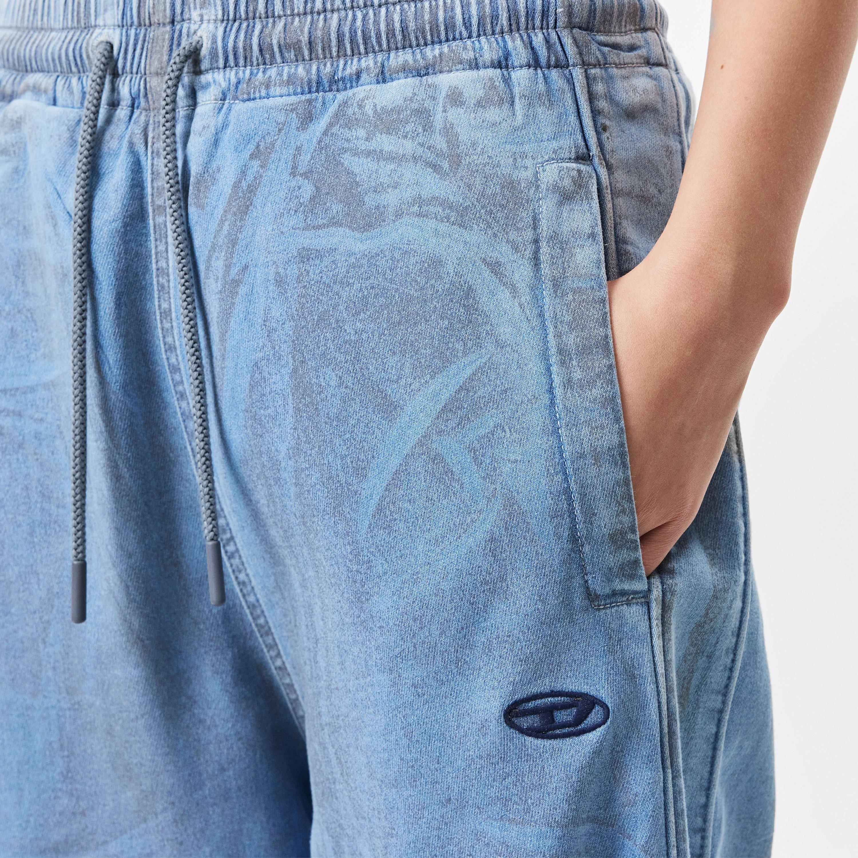 Blue Denim - Diesel - Unisex Adults Wide Leg Jeans - 5