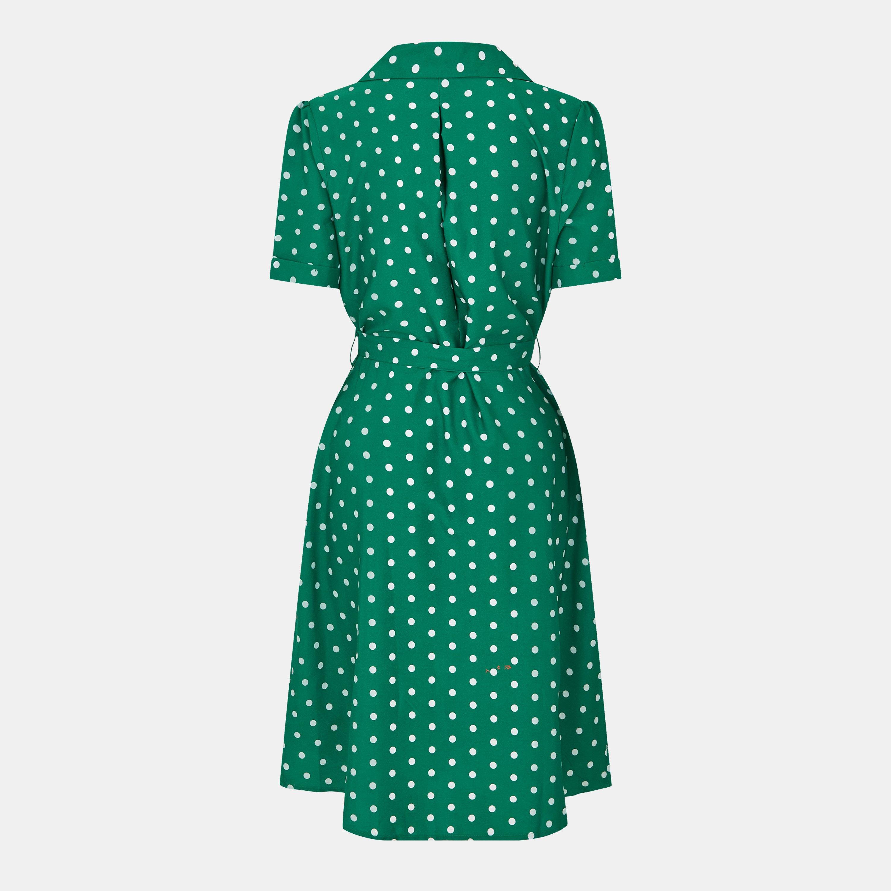 Green - Yumi - Yumi Sport Shirt Dress - 2