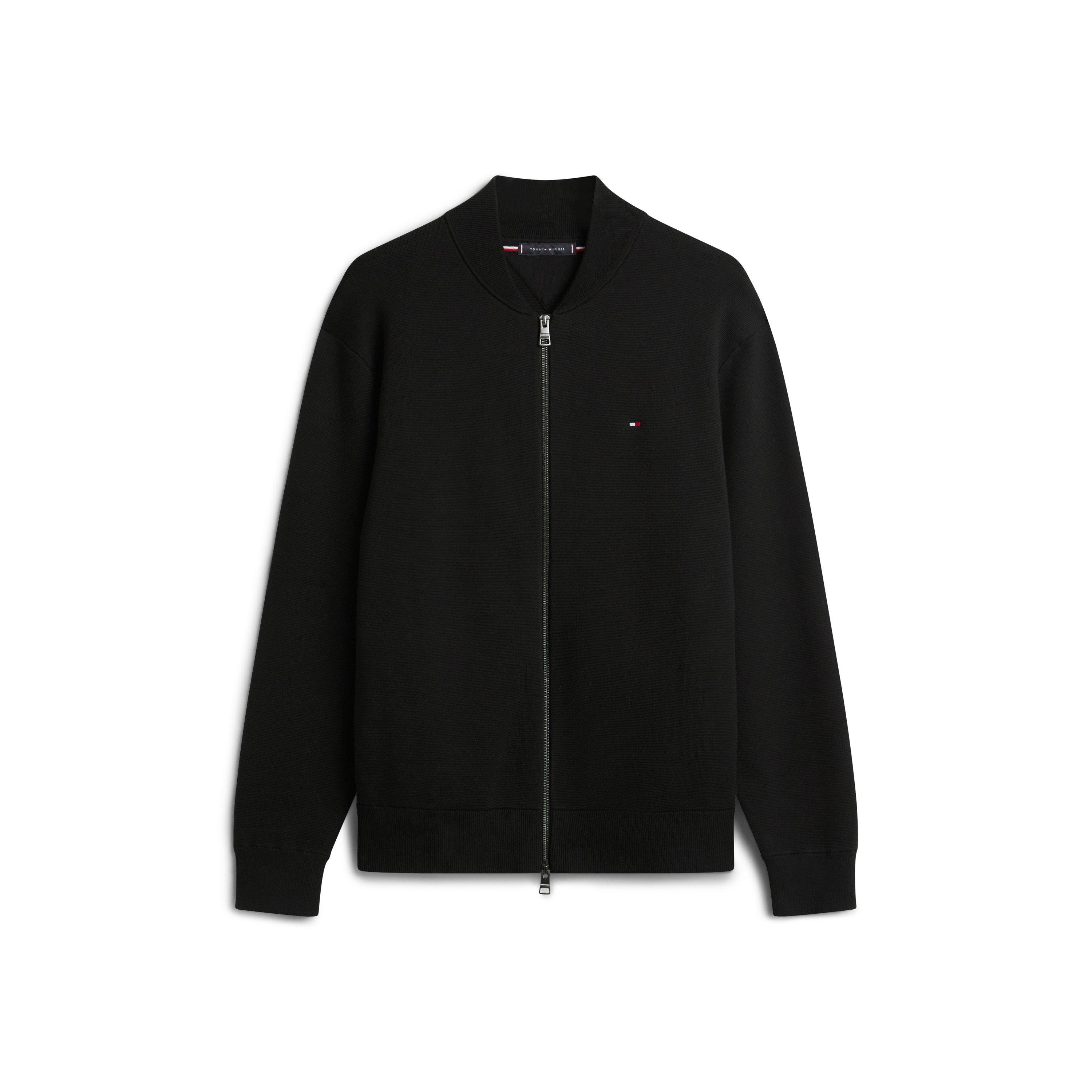 Black - Tommy Hilfiger - Men's Baseball Crew Neck Jumper - 1