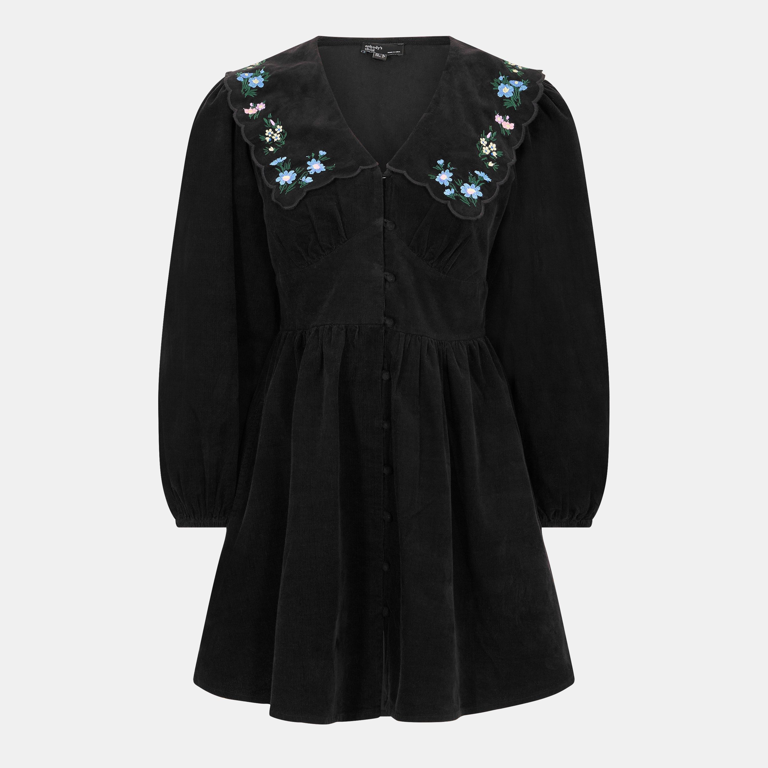 Black - Nobodys Child - Birdie Mini Dress - 1