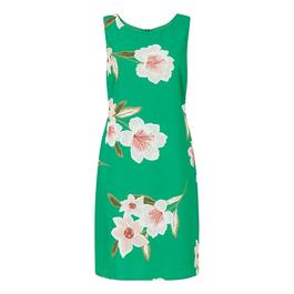 Yumi Yumi Green Oversized Floral A Line Shift Dres