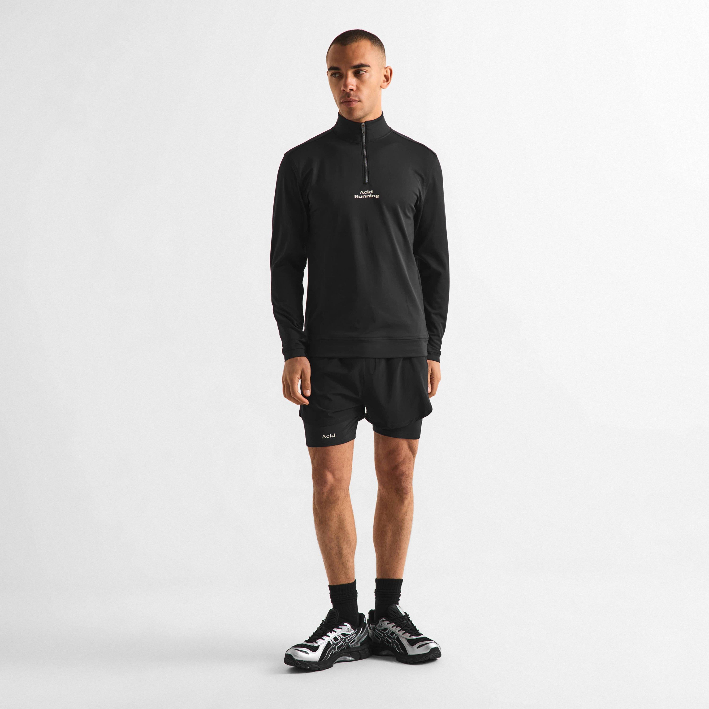 Black - Acid Running - Logo QZ Tech Top - 6