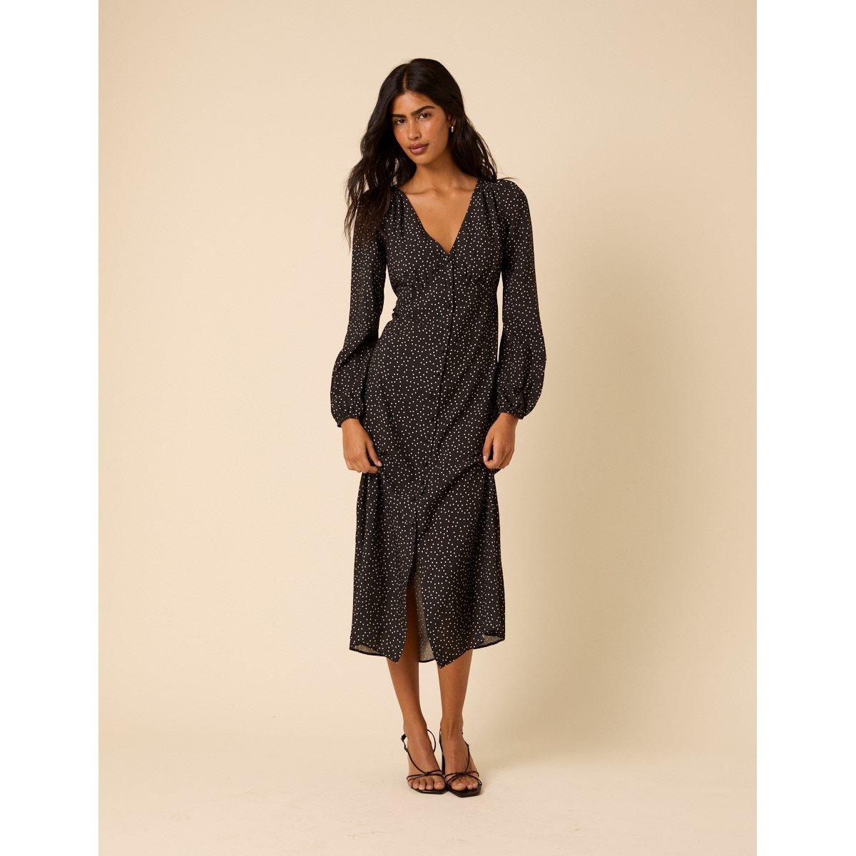 Nobodys Child Kennedy Midi Dress - Black - Size 18 (2XL)