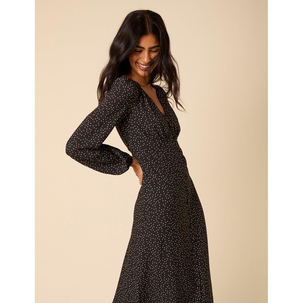 Black - Nobodys Child - NC Kennedy Midi Dress - 3