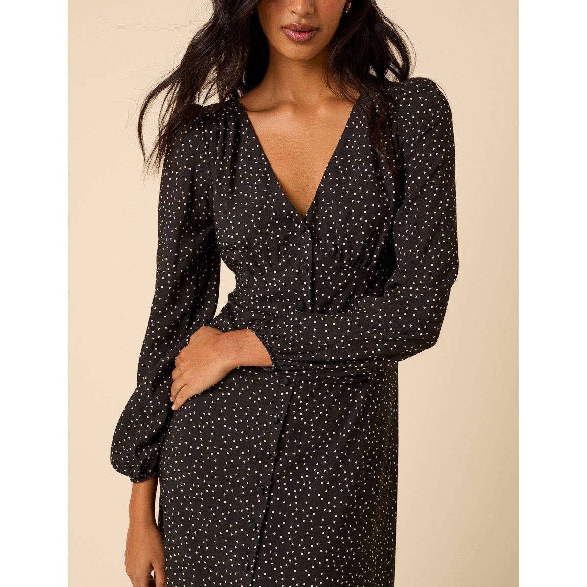 Black - Nobodys Child - NC Kennedy Midi Dress - 4