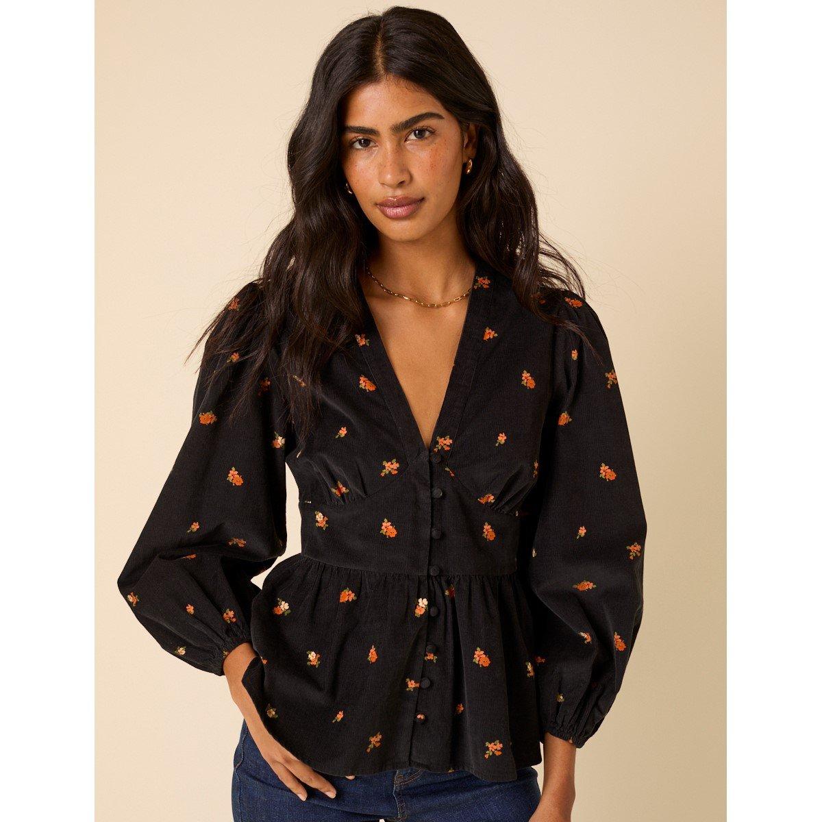 Nobodys Child Long Sleeve Starlight Top - Brown - Size 14 (L)