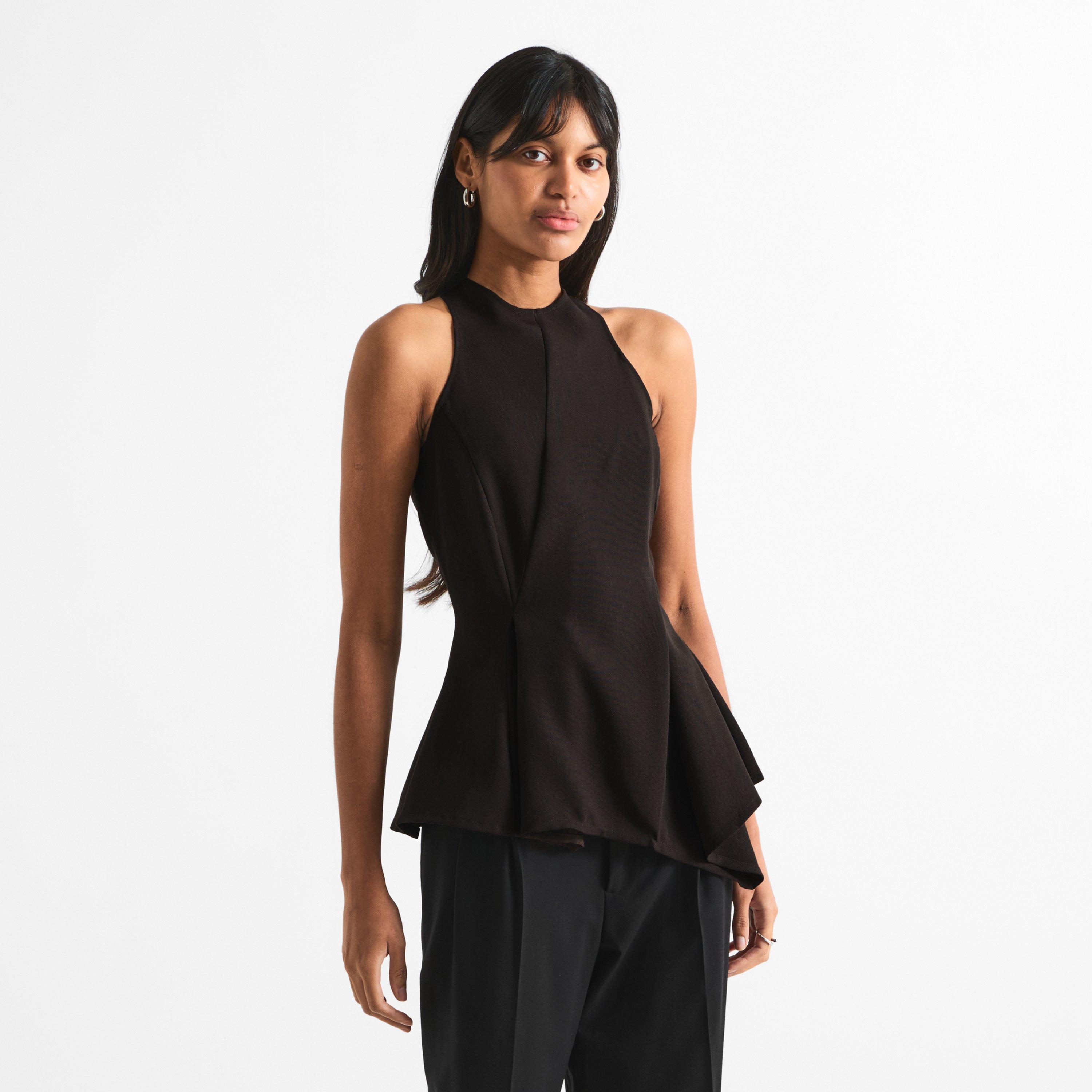 Brown - Magda Butrym - Magda Blouse 08 Ld64 - 3