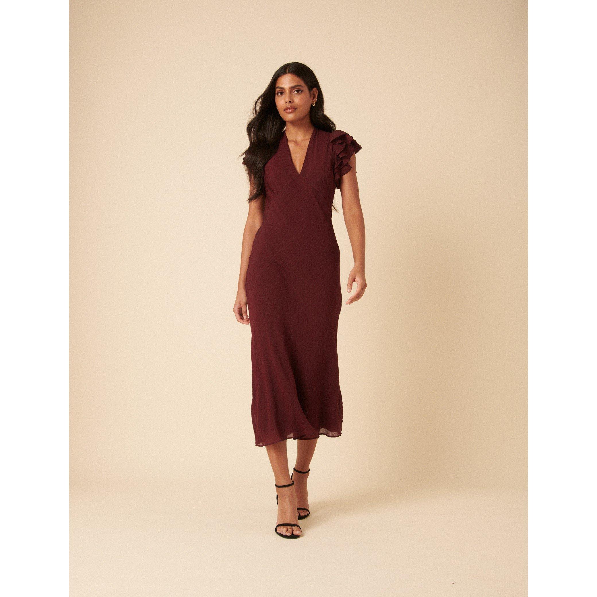 Brown - Nobodys Child - Layla Midi Dress - 1