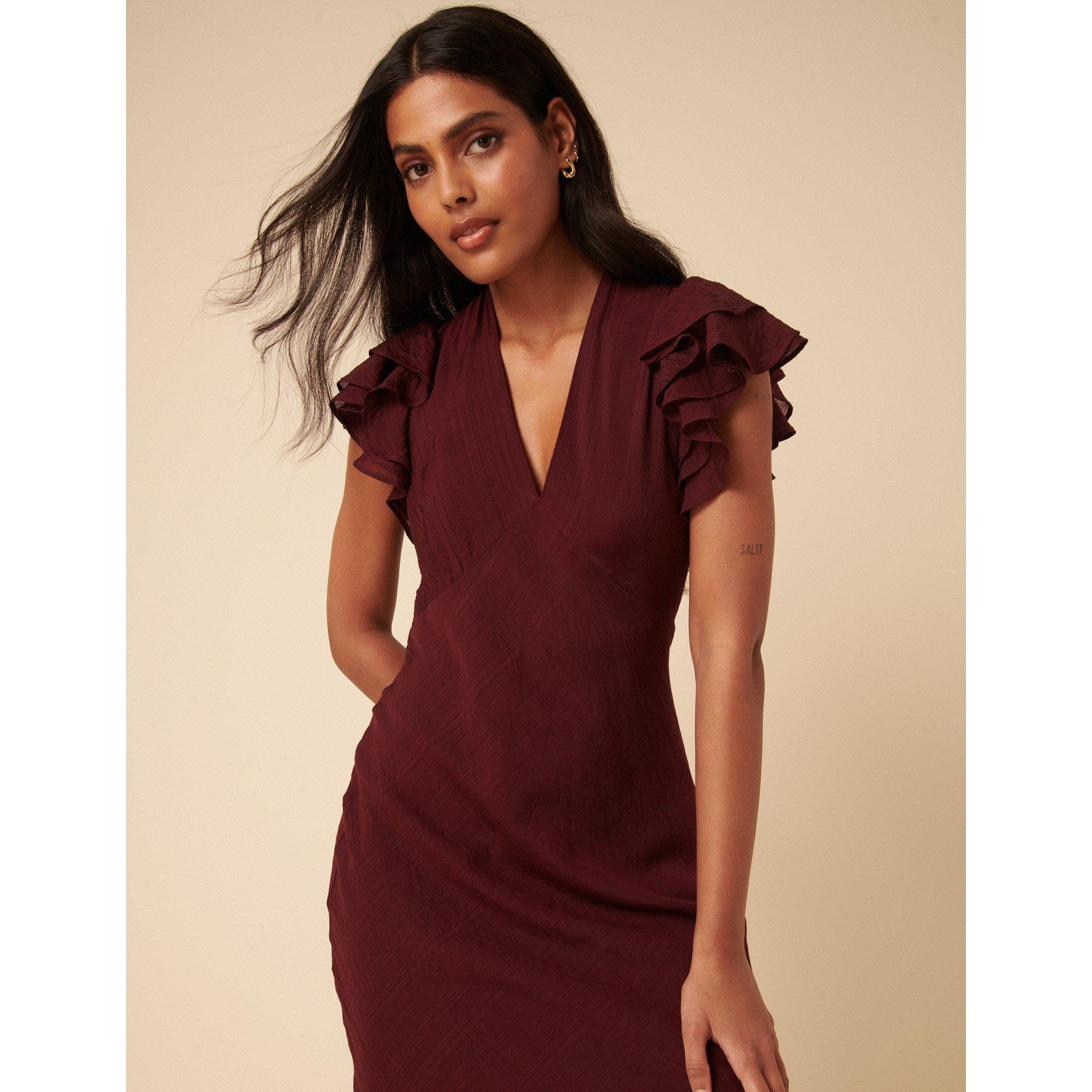 Brown - Nobodys Child - NC Layla Midi Dress - 5