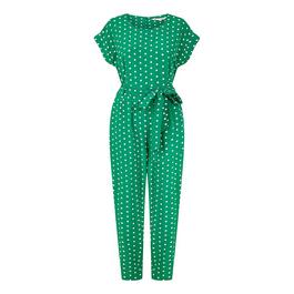 Yumi Yumi Green Spot Print Jumpsuit