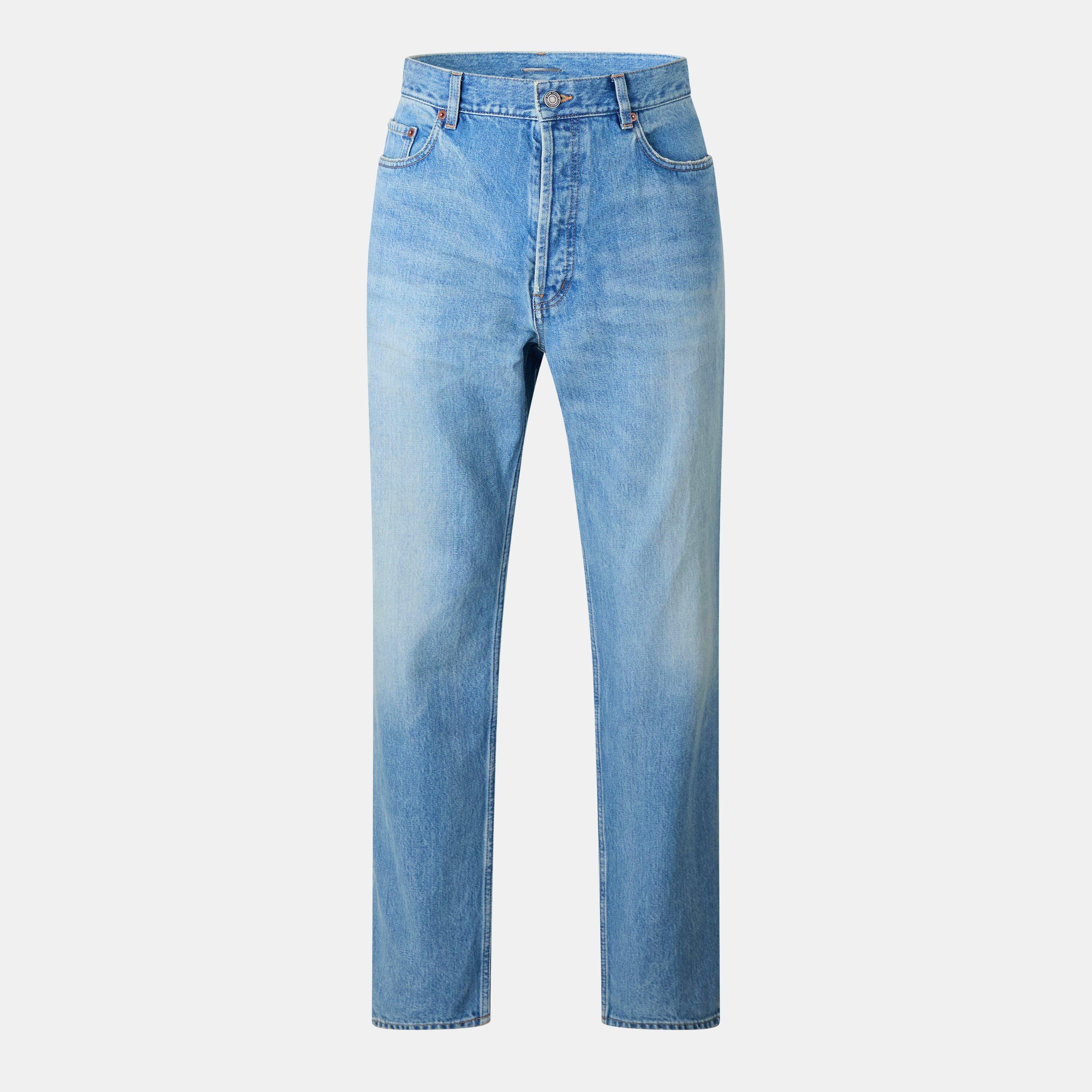 Blue - Saint Laurent - Men's Mick Wide Leg Jeans - 1