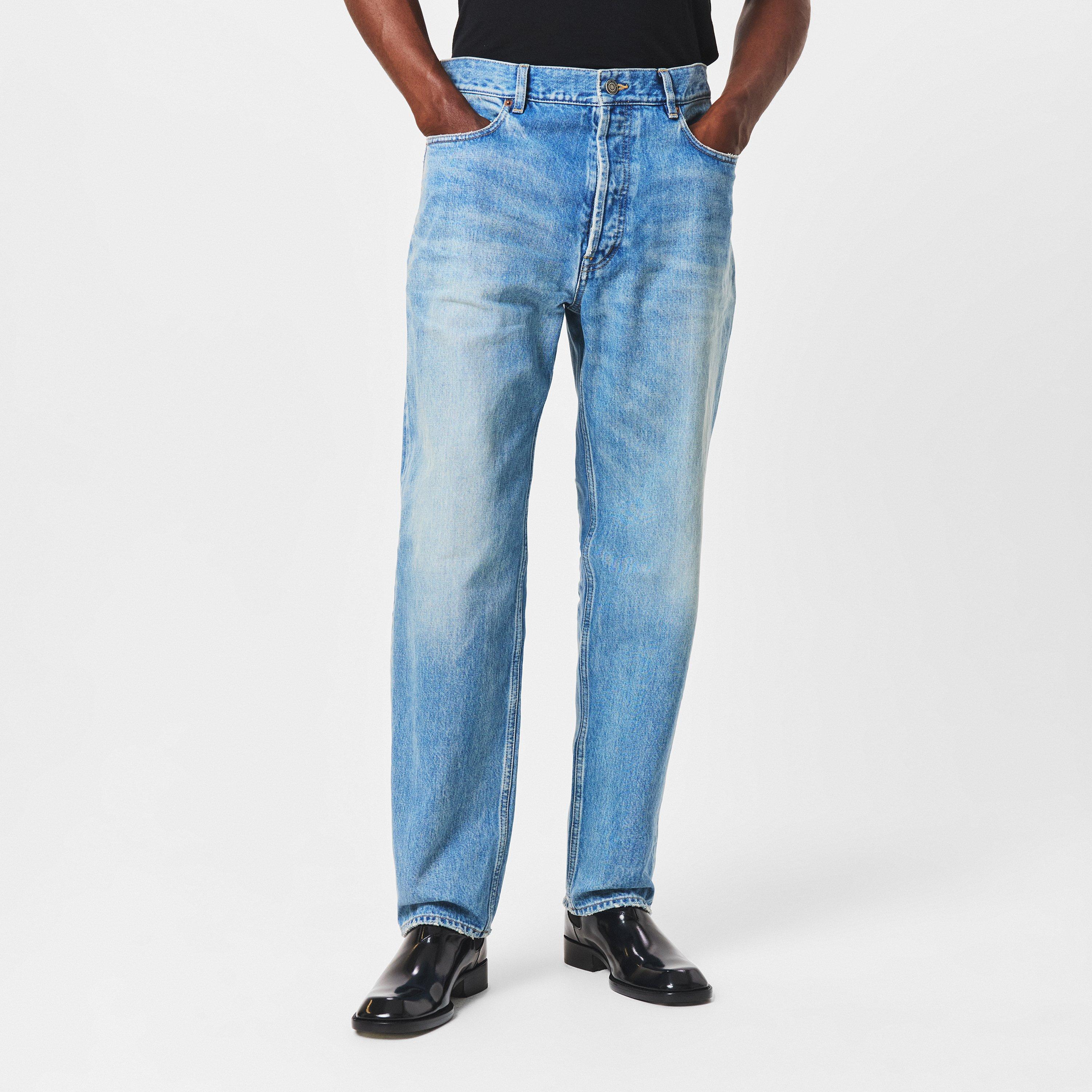 Blue - Saint Laurent - Men's Mick Wide Leg Jeans - 3