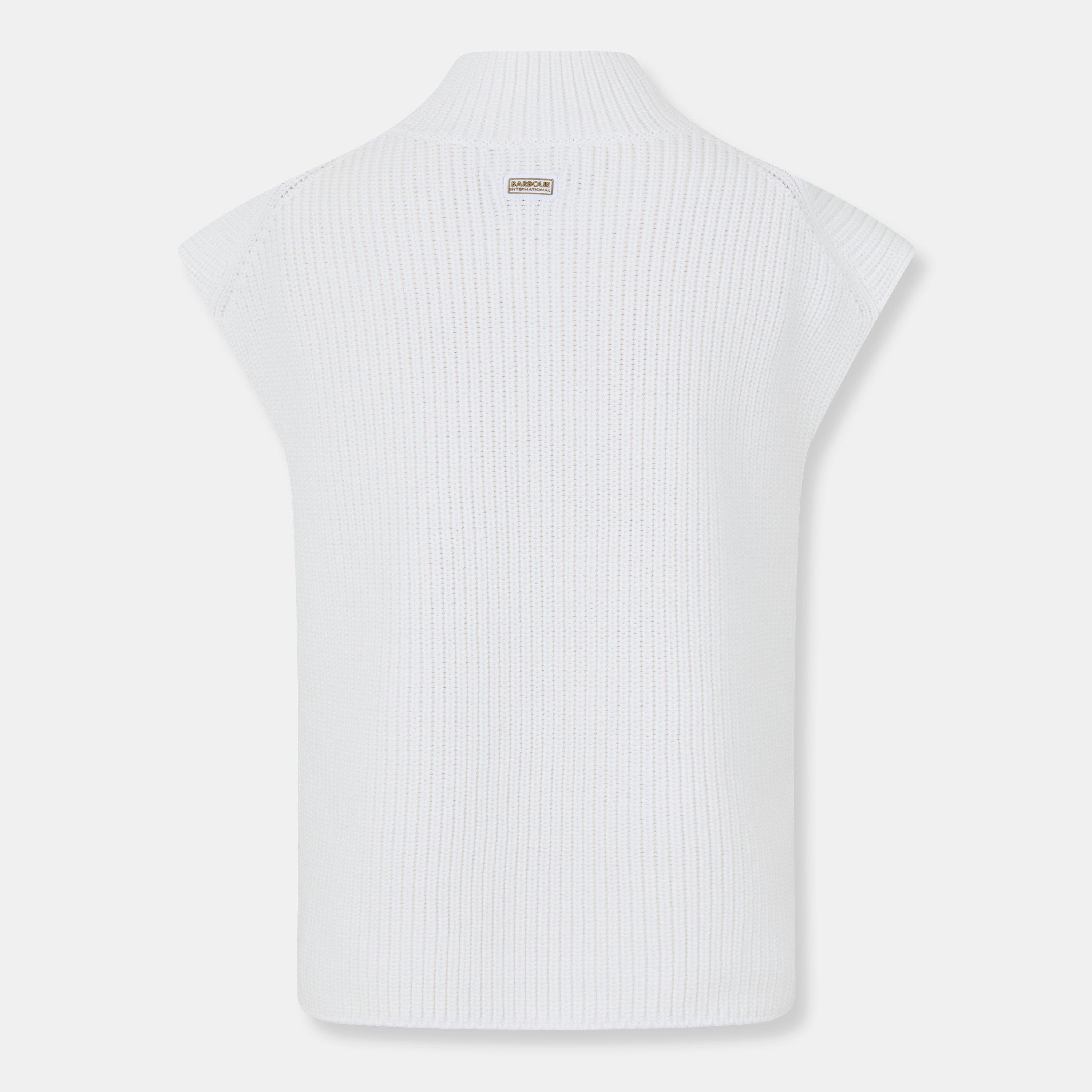 White - Barbour International - Women's Clara Crew Neck Jumper - 2