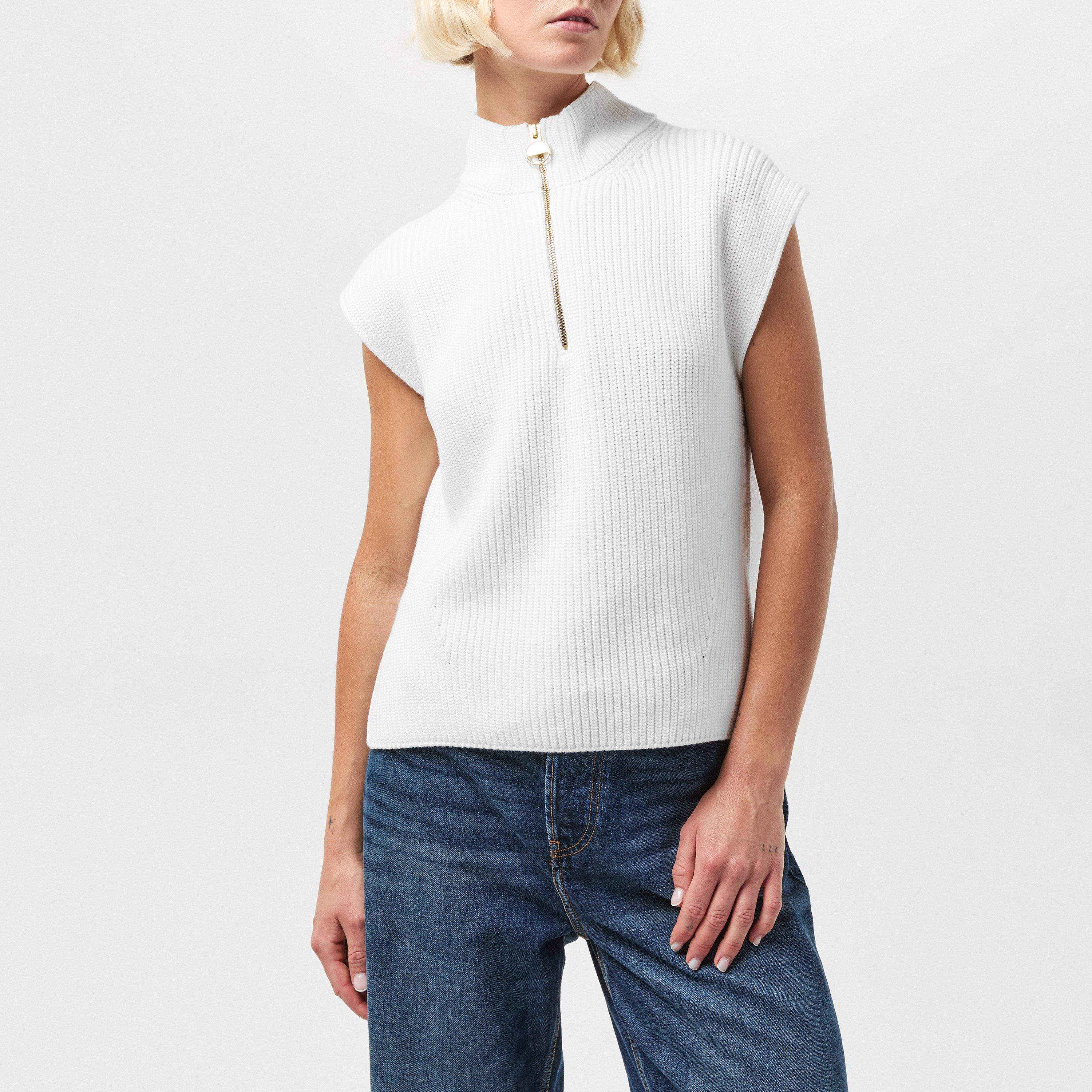 White - Barbour International - Women's Clara Crew Neck Jumper - 3