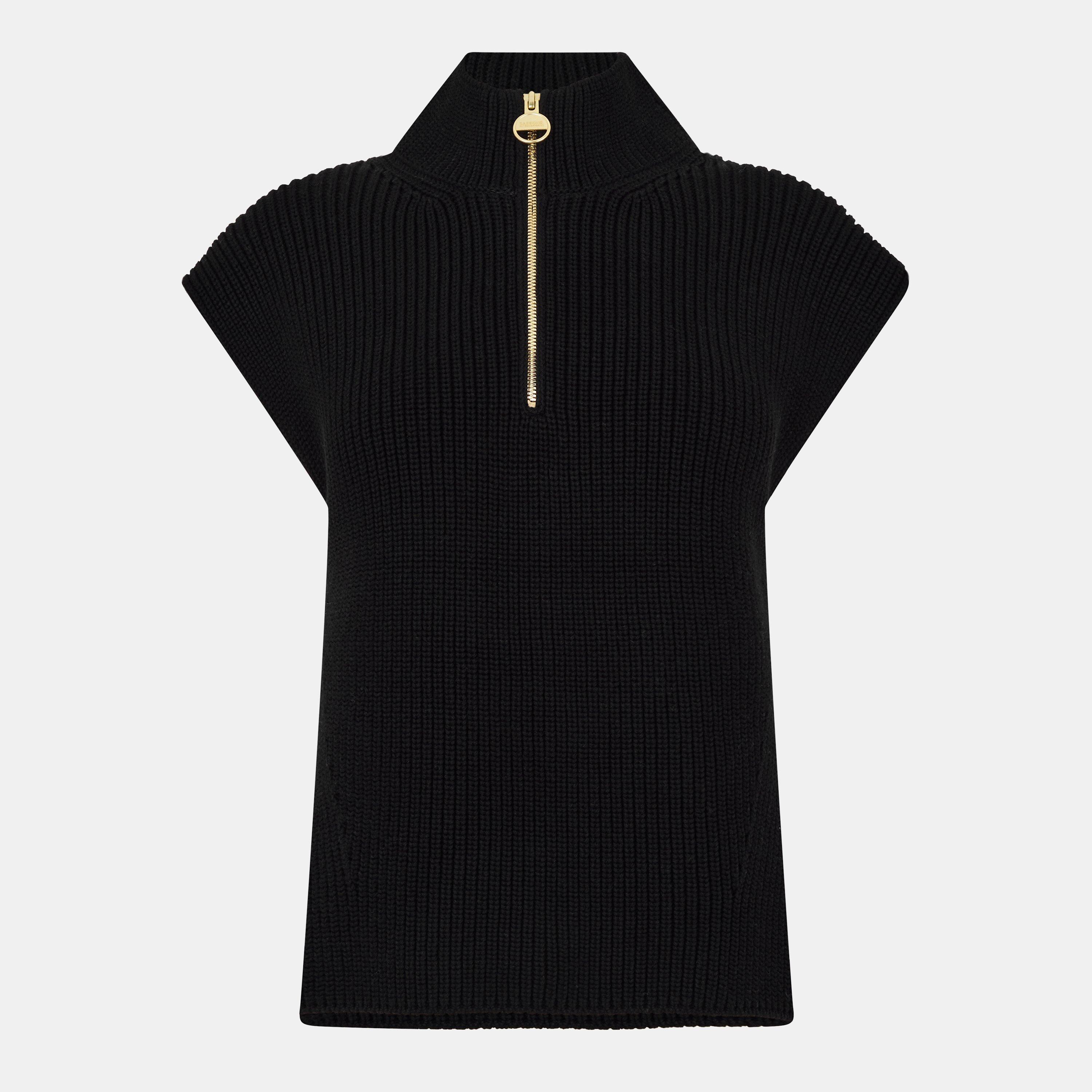 Black - Barbour International - Women's Clara Crew Neck Jumper - 1
