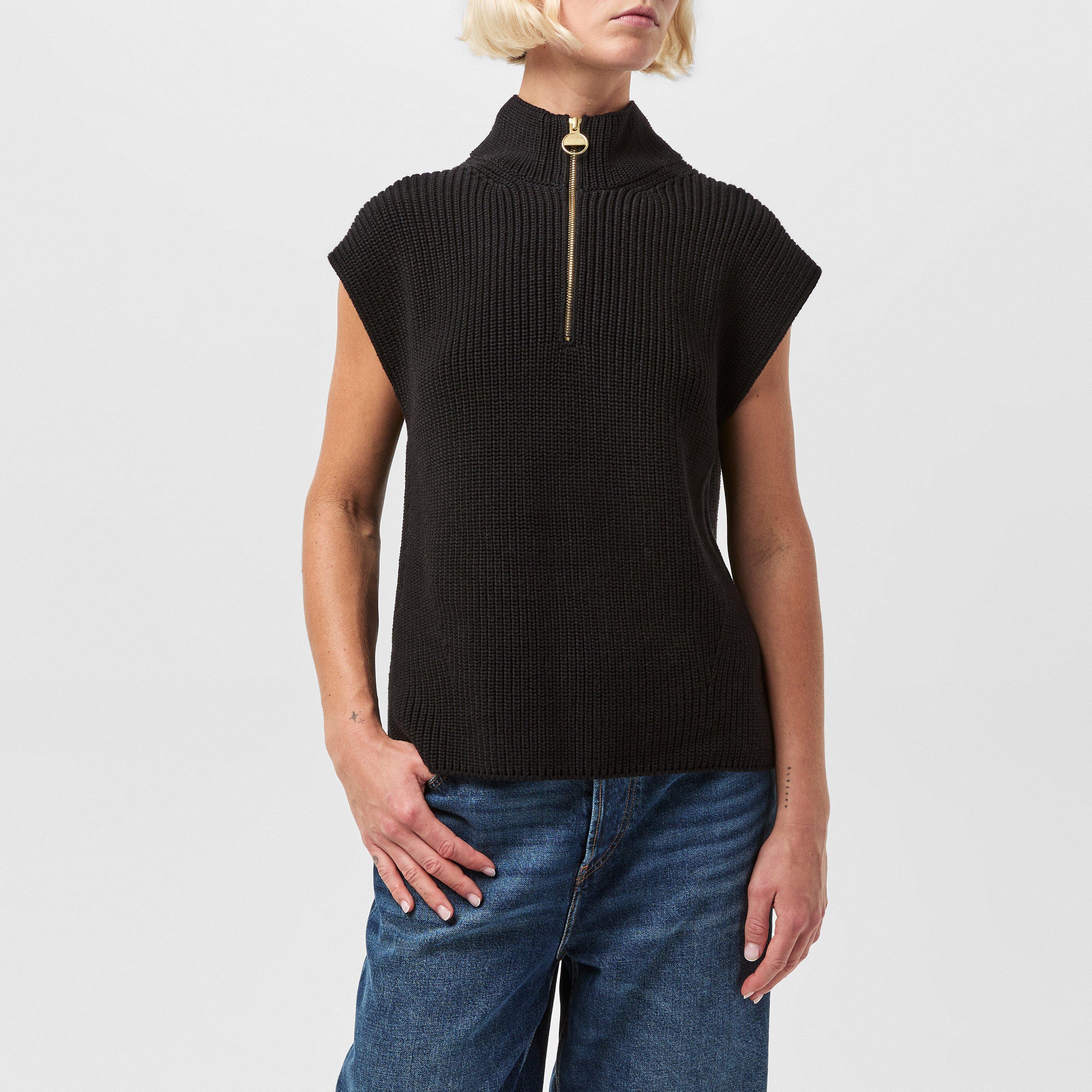 Black - Barbour International - Women's Clara Crew Neck Jumper - 3