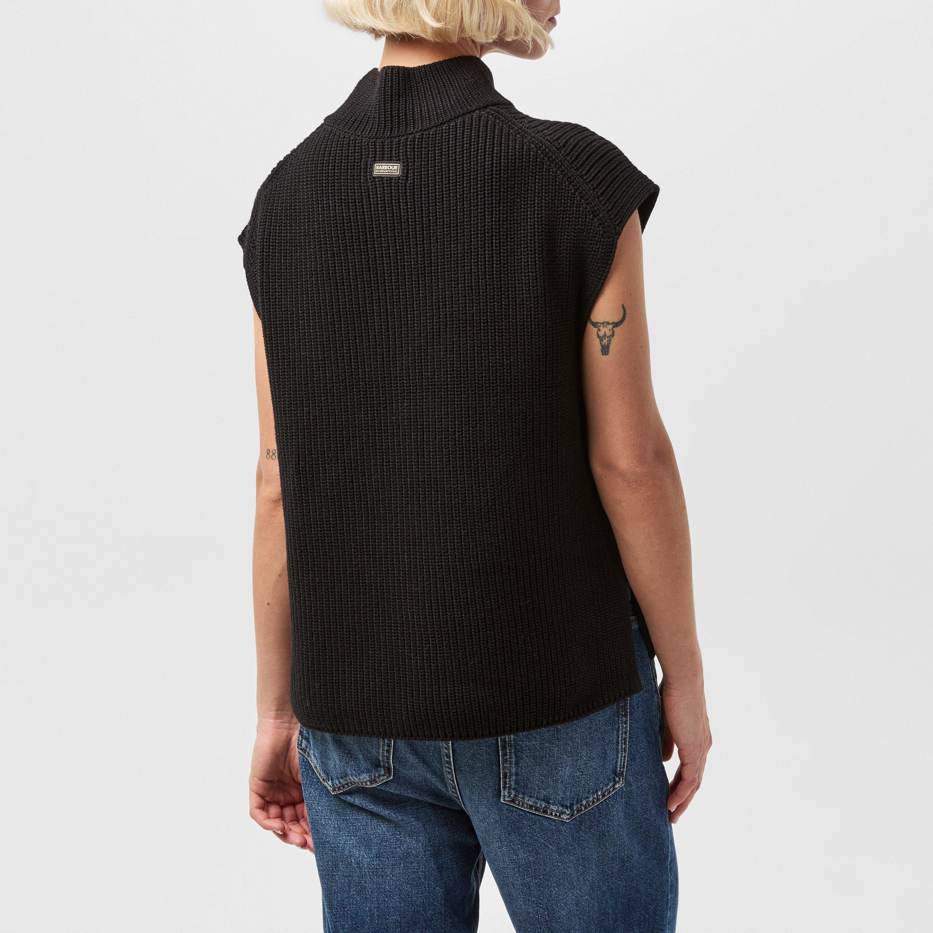 Black - Barbour International - Women's Clara Crew Neck Jumper - 4