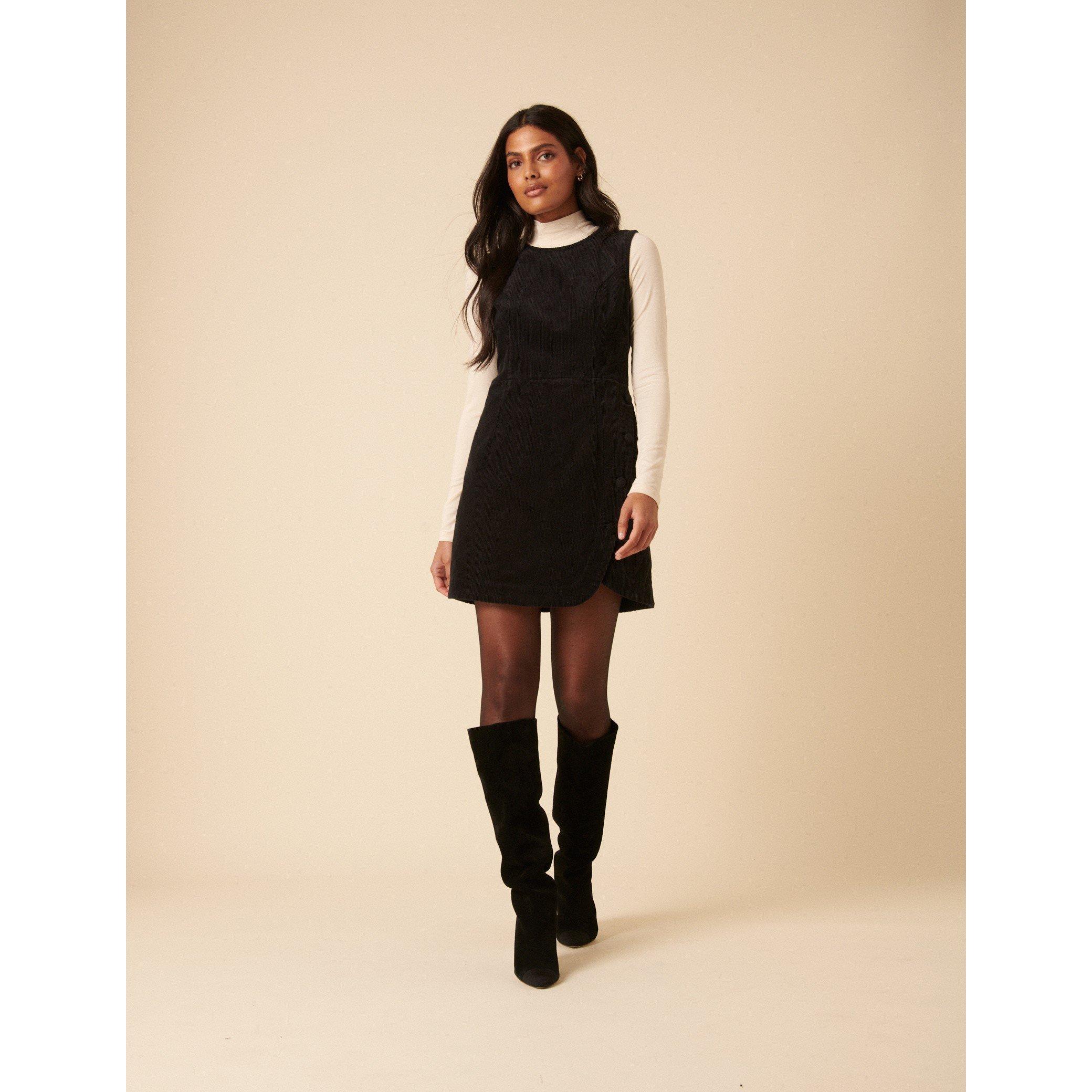 Black - Nobodys Child - NC Birch Pinafore Mini Dress - 4