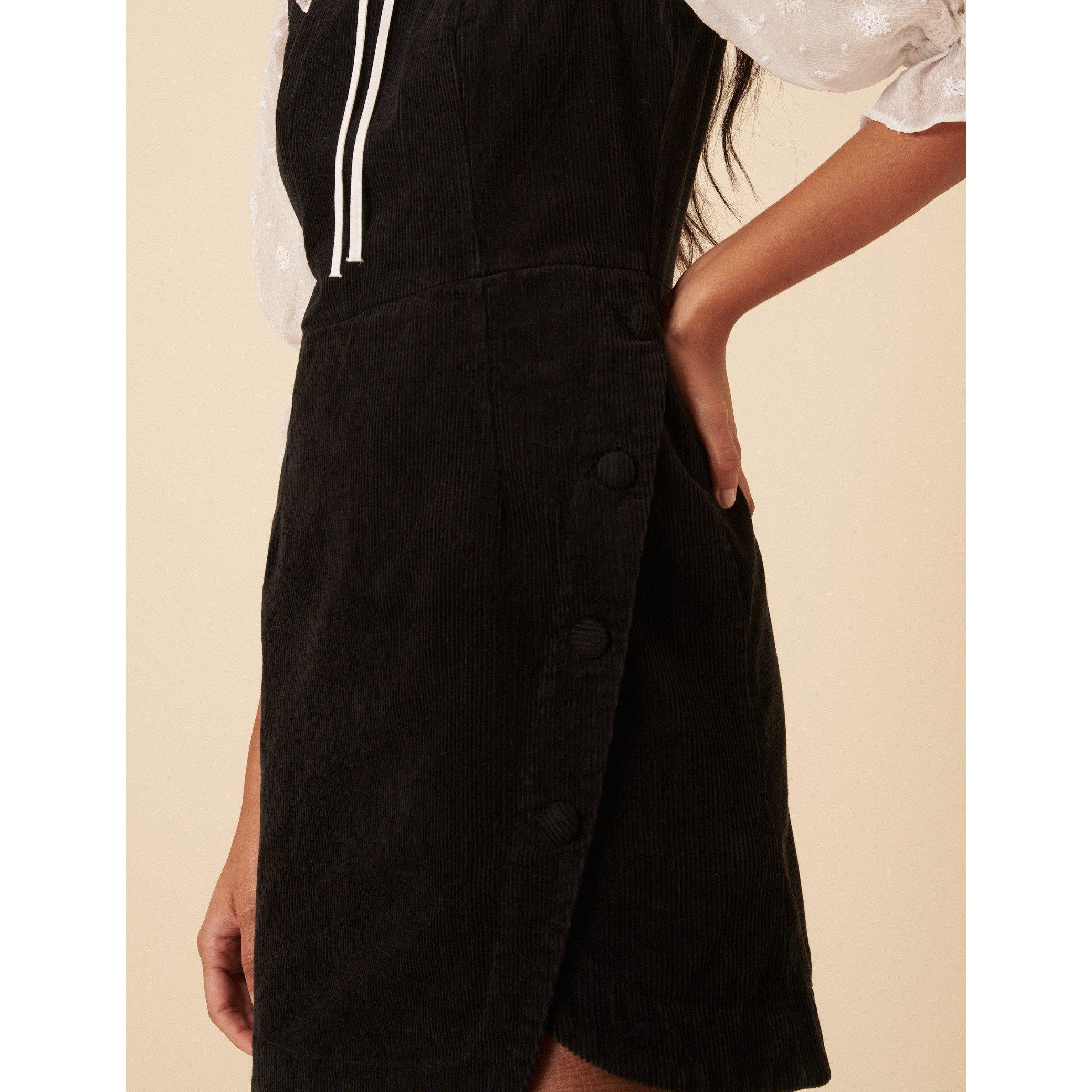 Black - Nobodys Child - NC Birch Pinafore Mini Dress - 5