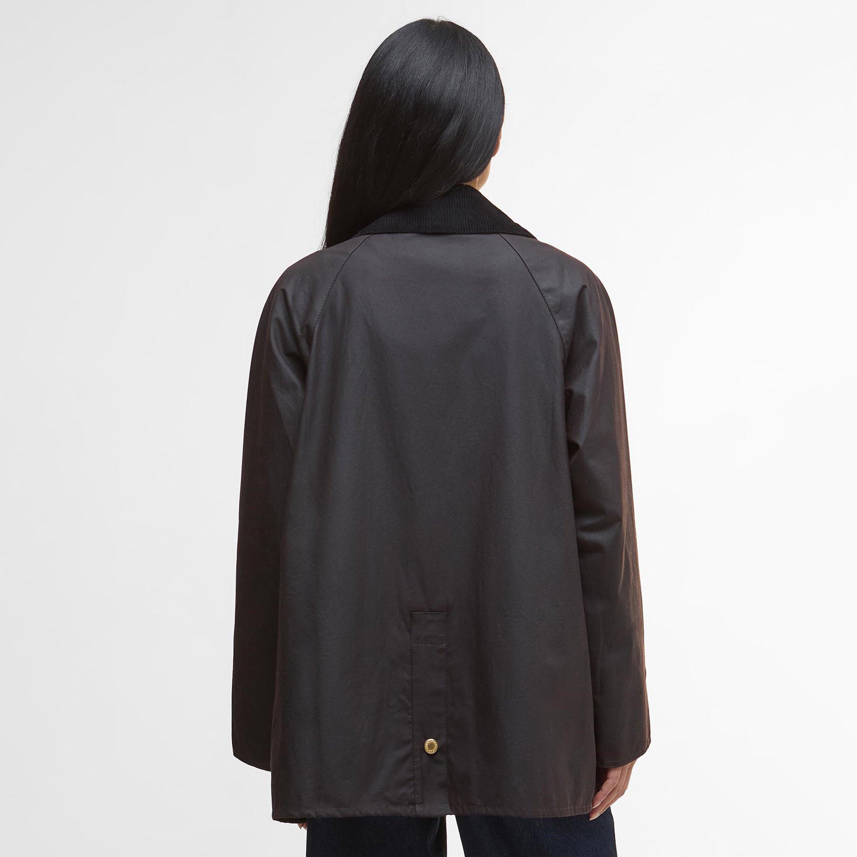 Rustic/M Tartan - Barbour - Women's Luella Hooded Long Sleeve Zip Wax Jacket - 3