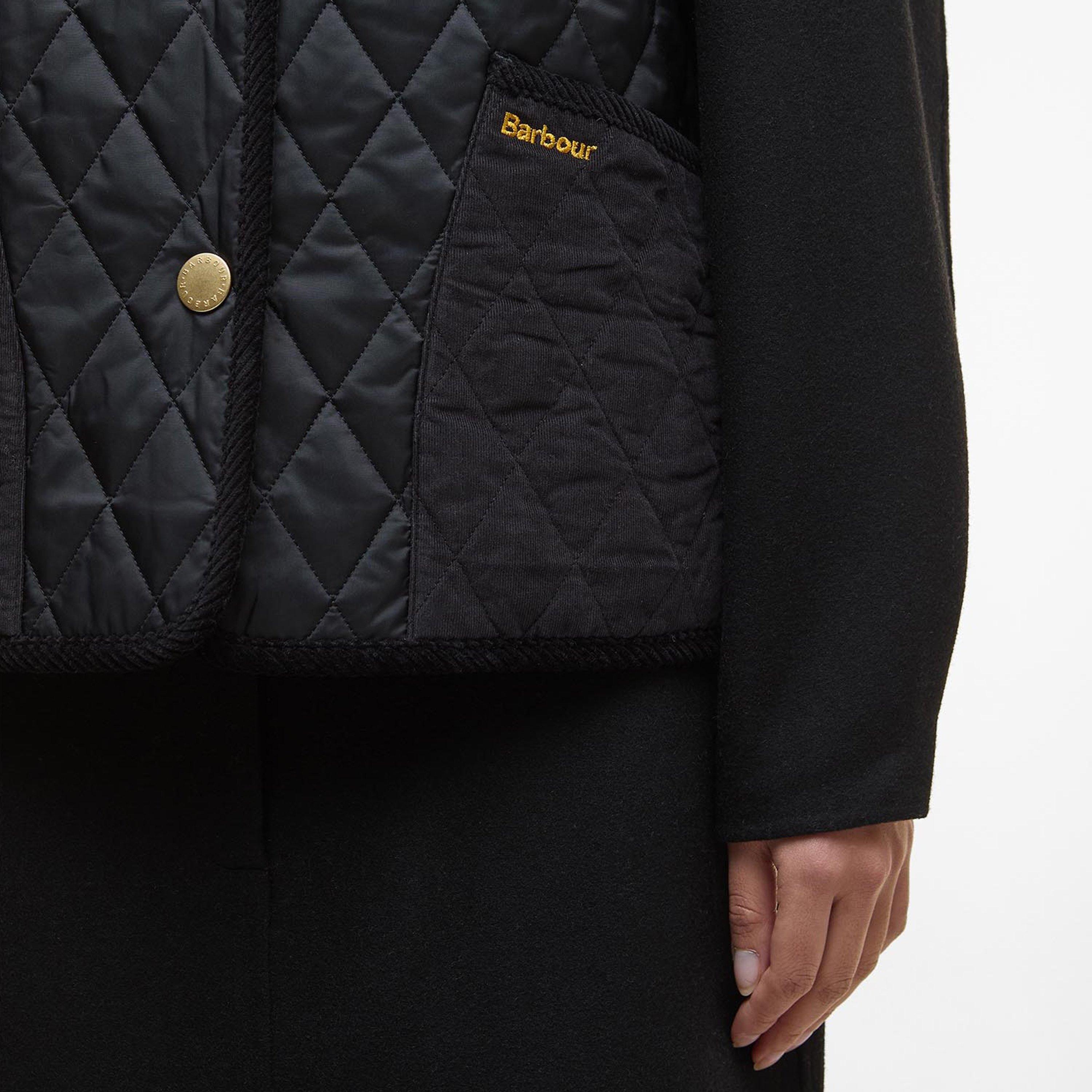 Black/Classic - Barbour - Women's Enid Diamond Quilted Sleeveless Gilet - 5