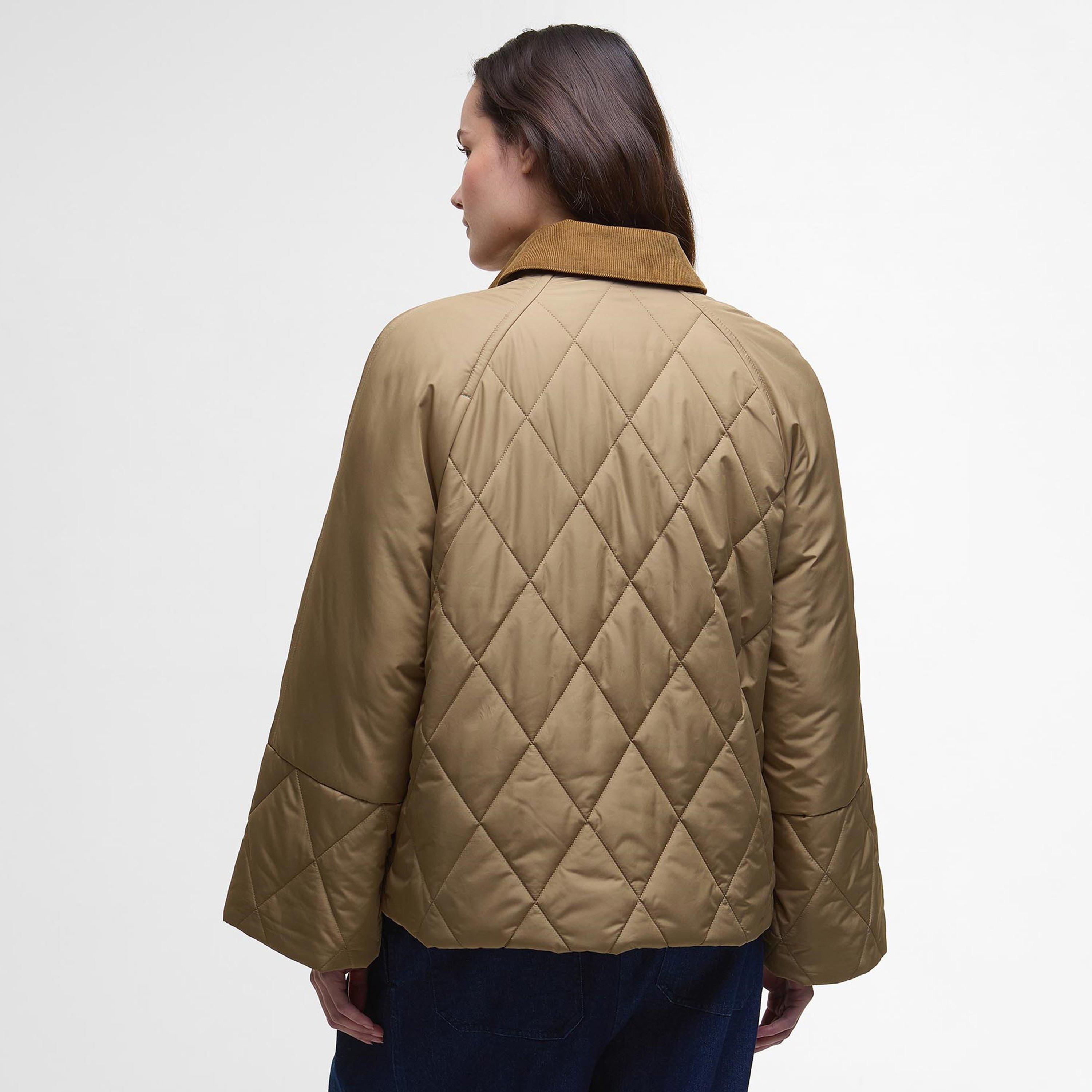 Brown/Tartan - Barbour - Women's Martha Long Sleeve Full Zip Quilted Jacket - 3